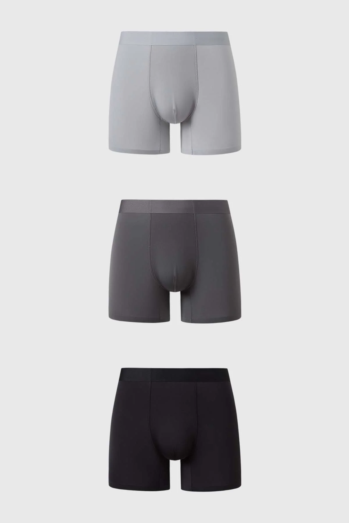 Boxer Hombre Tripack Negro