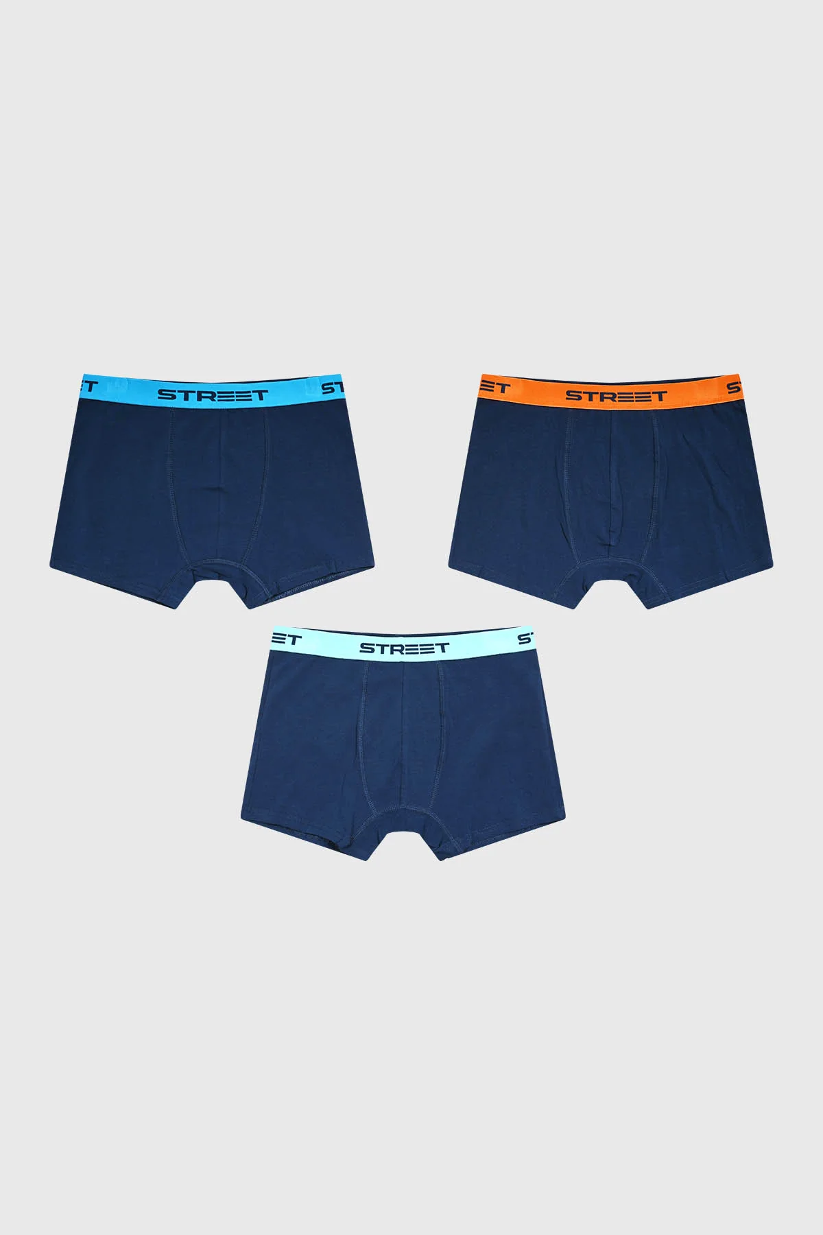 Boxer Niño Tripack Teens Azul Marino