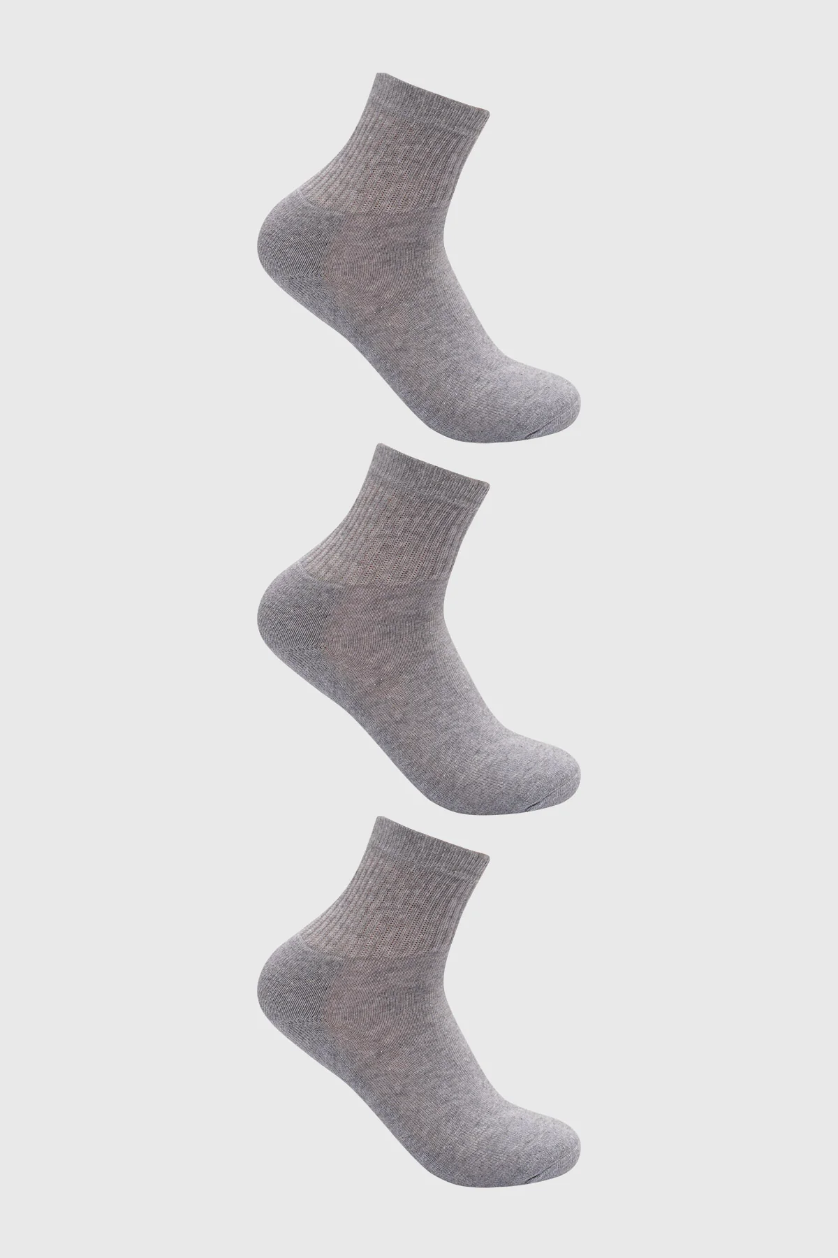 Calcetín Mujer Tripack Unisex Gris