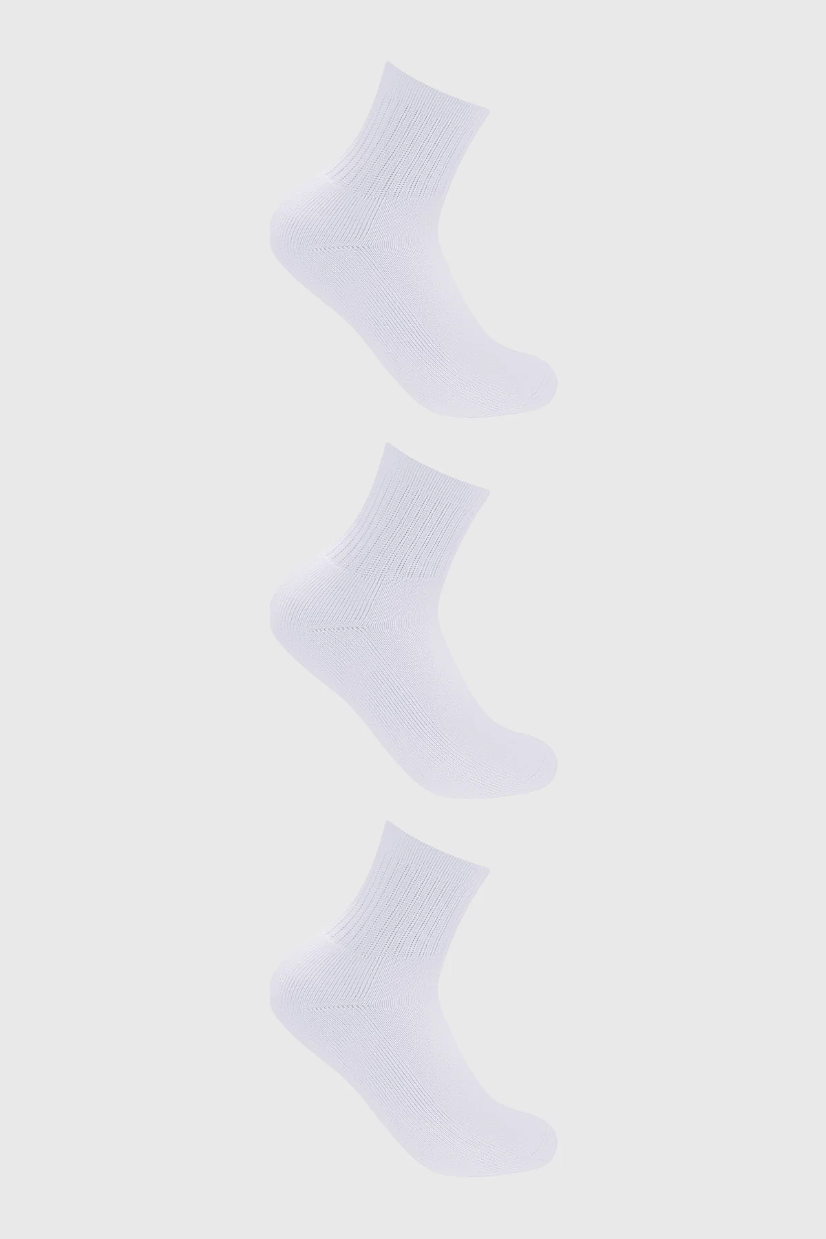 Calcetín Niño Tripack Unisex Blanco
