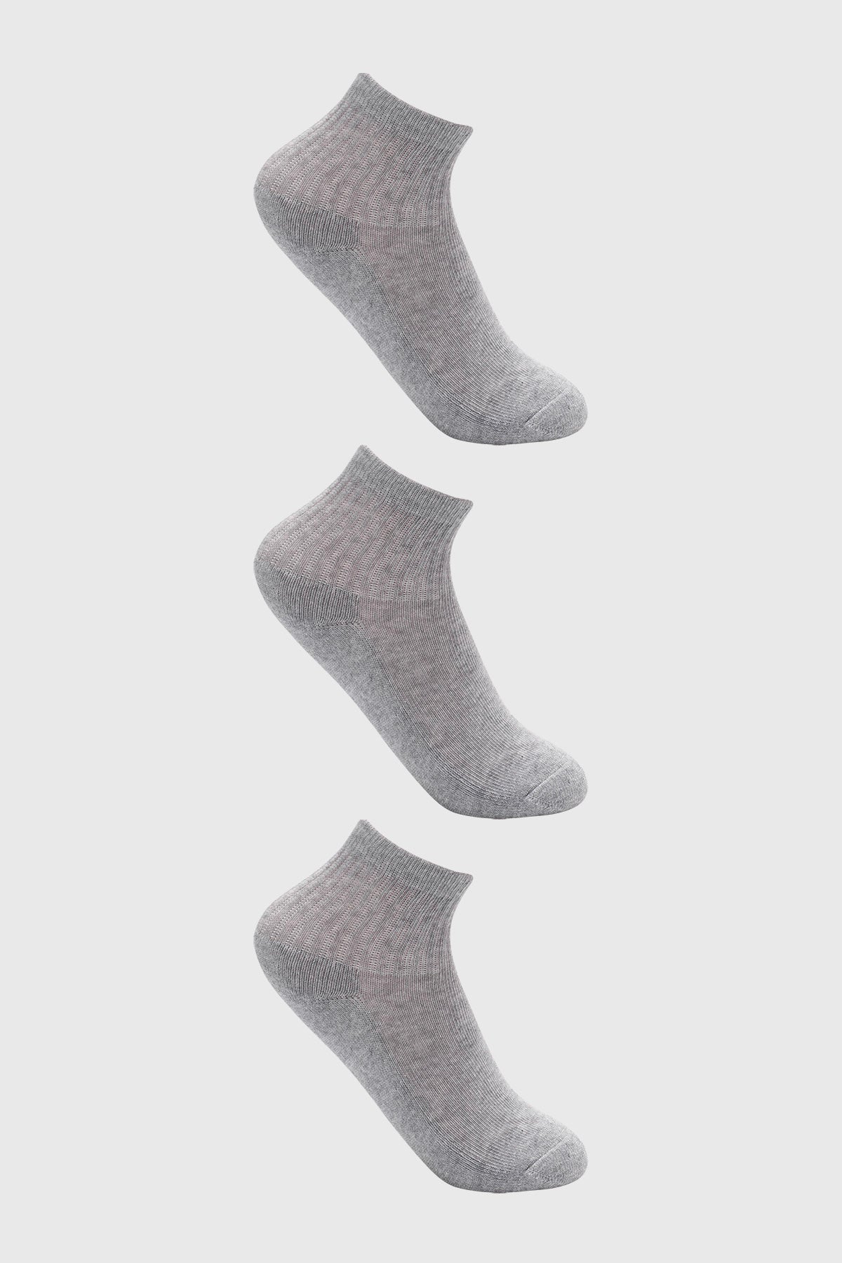 Calcetín Niño Tripack Unisex Gris