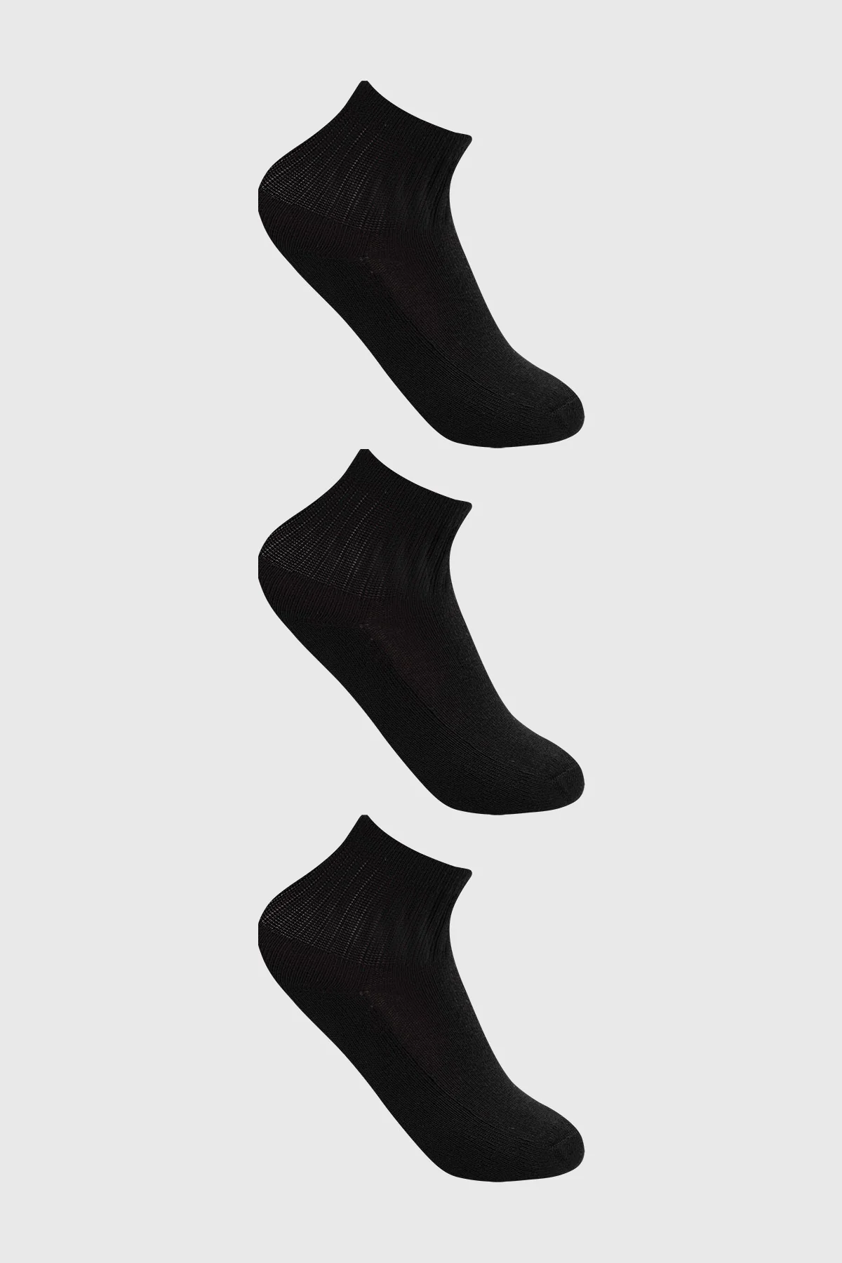 Calcetín Niño Tripack Unisex Negro