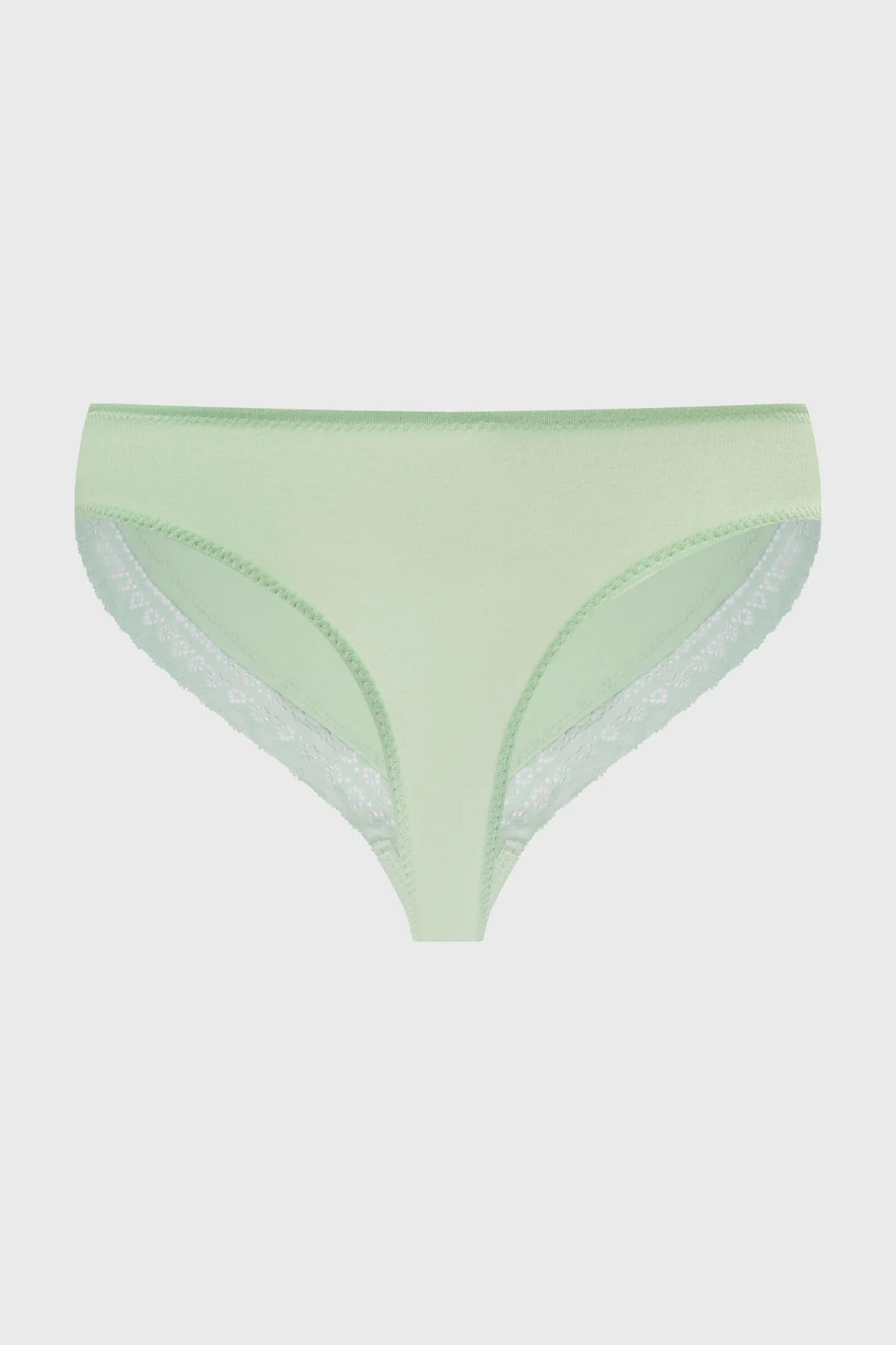 Calzón Mujer Colaless Liso Detalle Menta