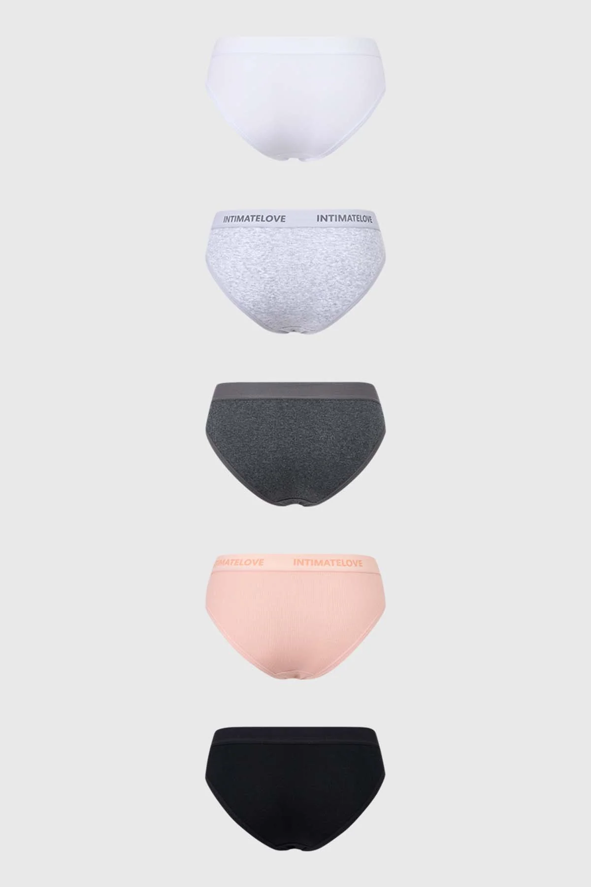Calzón Mujer Pack 5 Bikini Tipo Boxer Blanco - Image 2