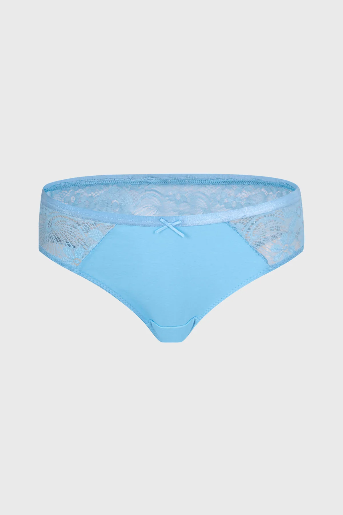 Calzón Mujer Pantaleta Con Encaje Celeste