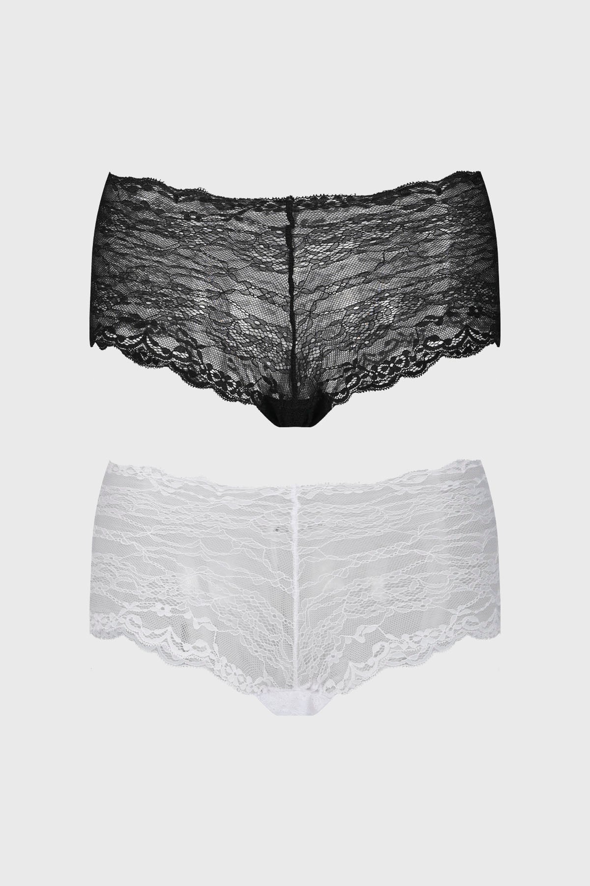 Calzón Mujer Pantaleta Full Encaje Blanco