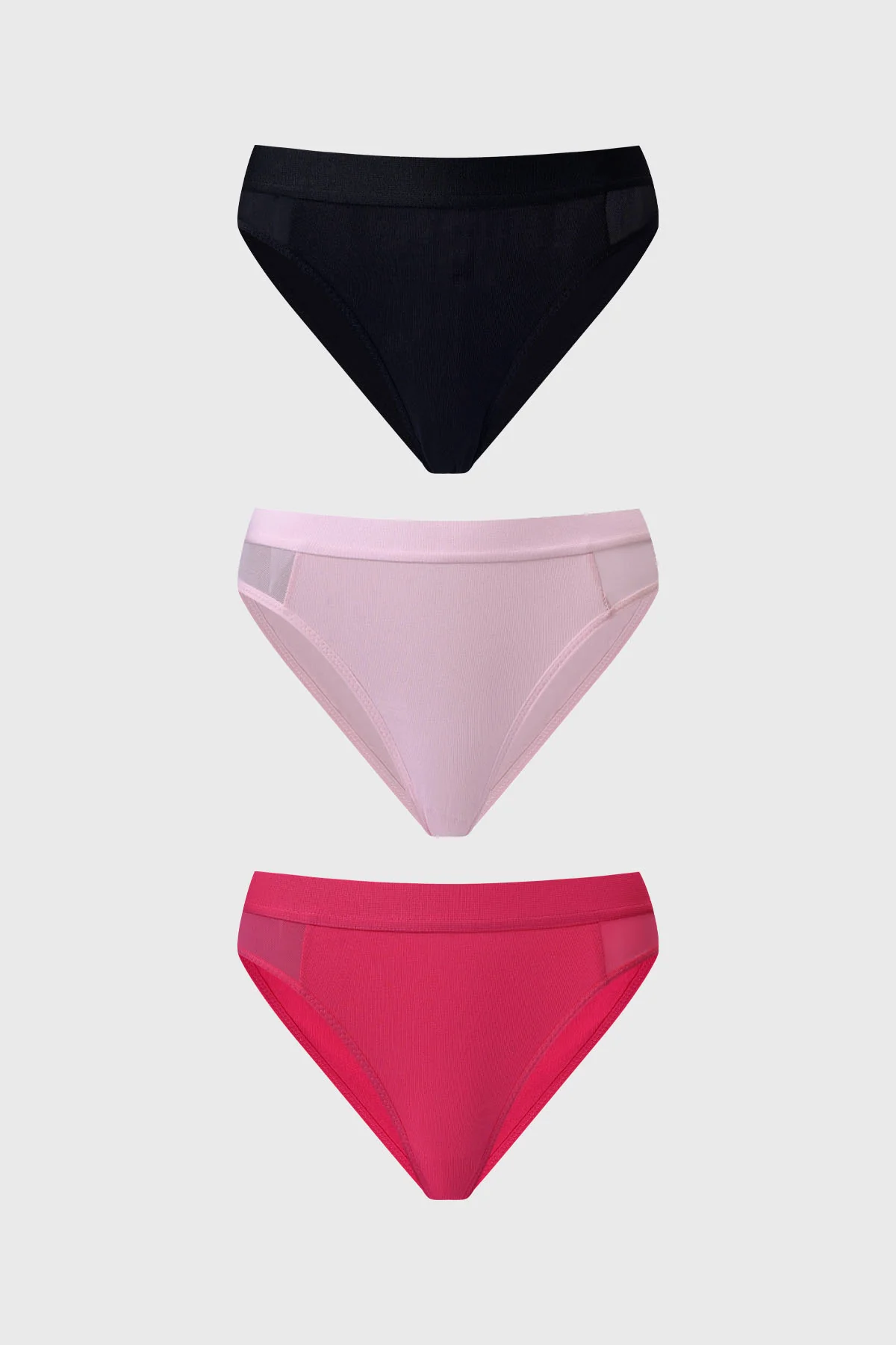 Calzón Mujer Tripack Bikini Palo Rosa