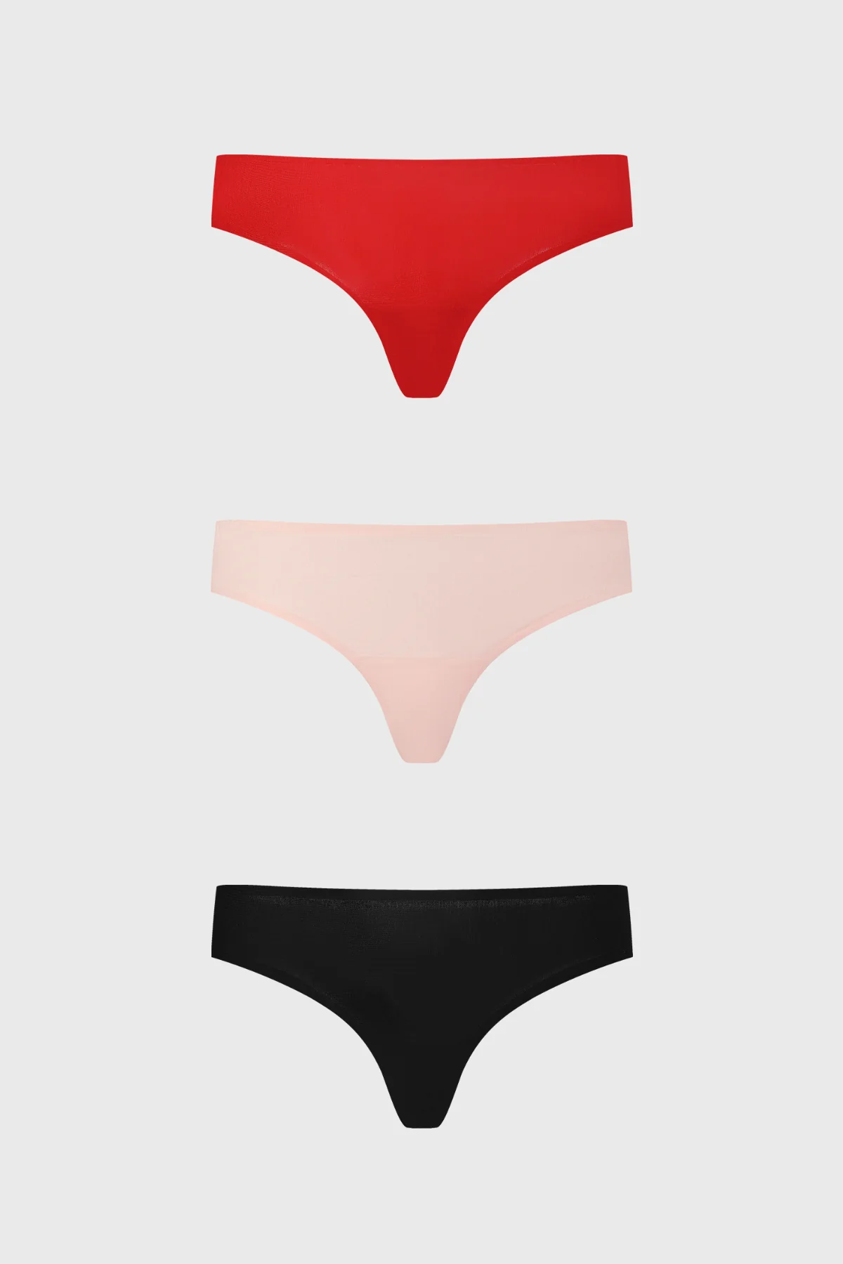 Calzón Mujer Tripack Colaless Rojo