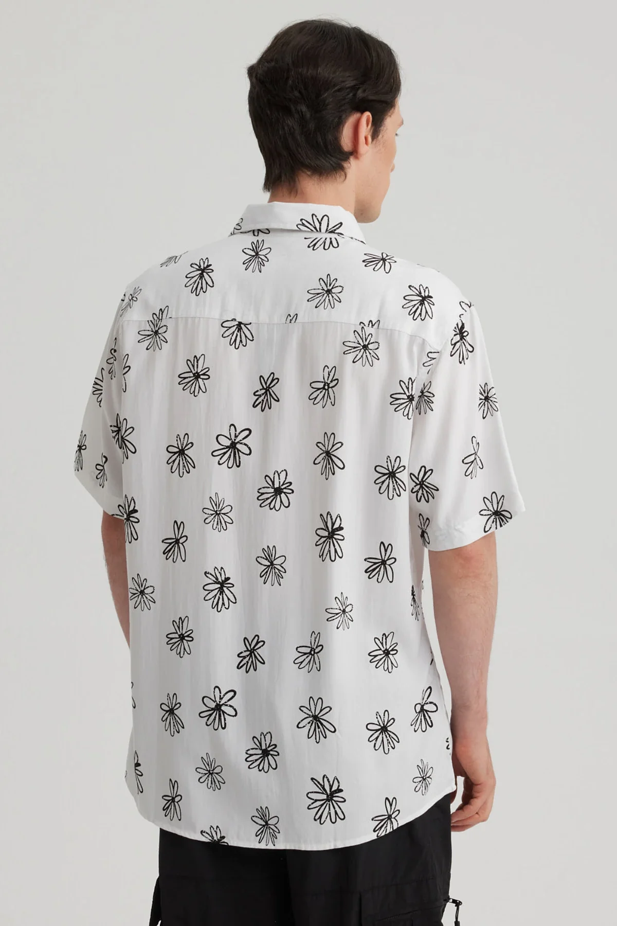Camisa Hombre Full Print Blanco - Image 3