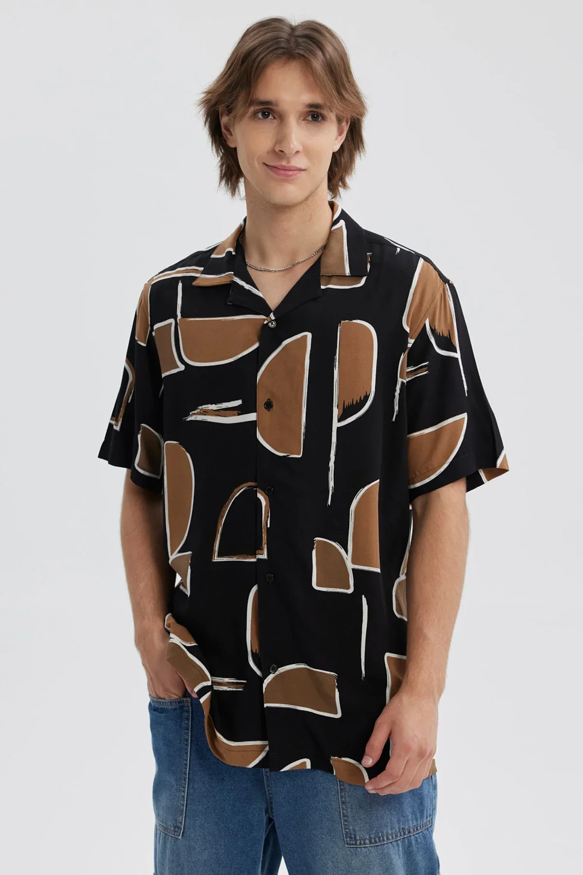 Camisa Hombre Full Rapport Negro