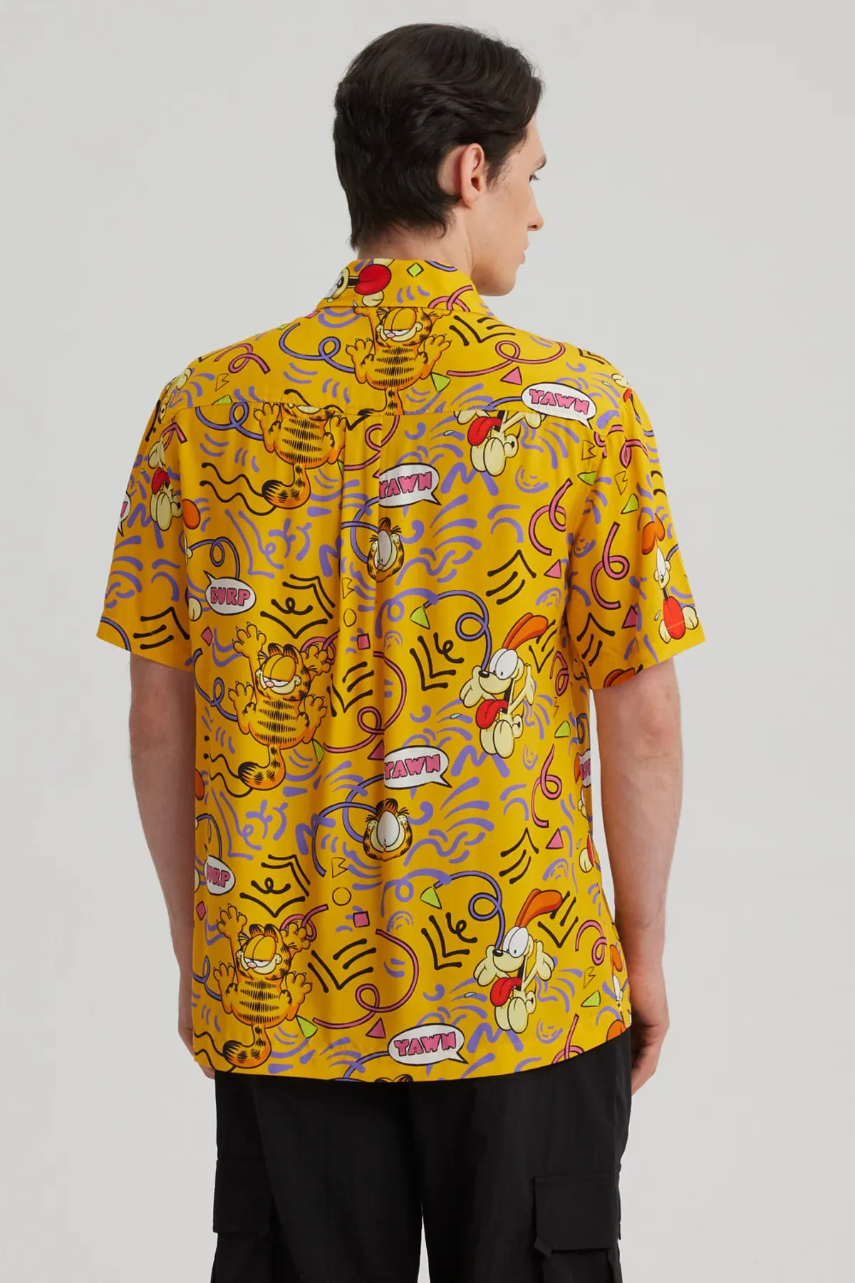 Camisa Hombre Garfield Naranjo - Image 3