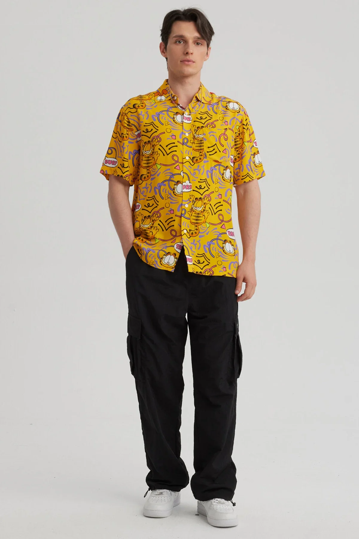 Camisa Hombre Garfield Naranjo - Image 4
