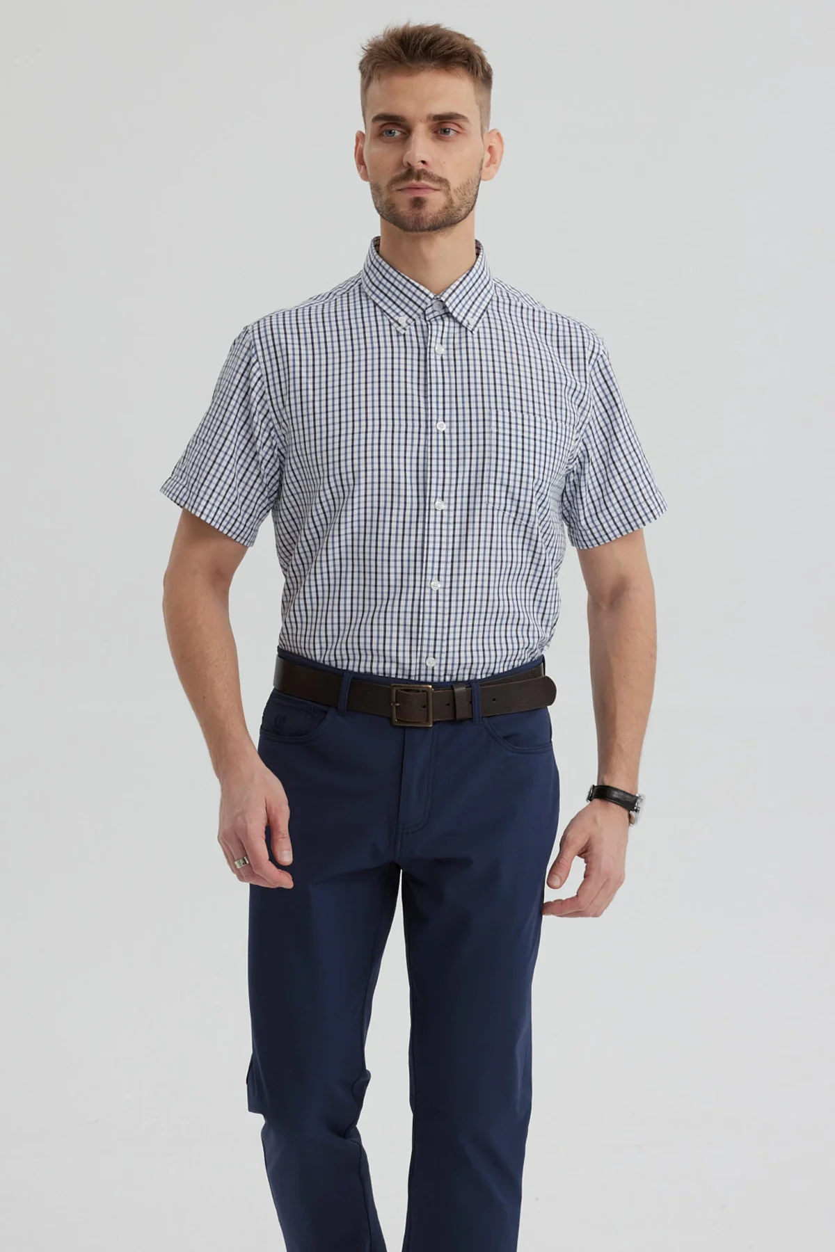 Camisa Hombre Rapport Regalo Azul