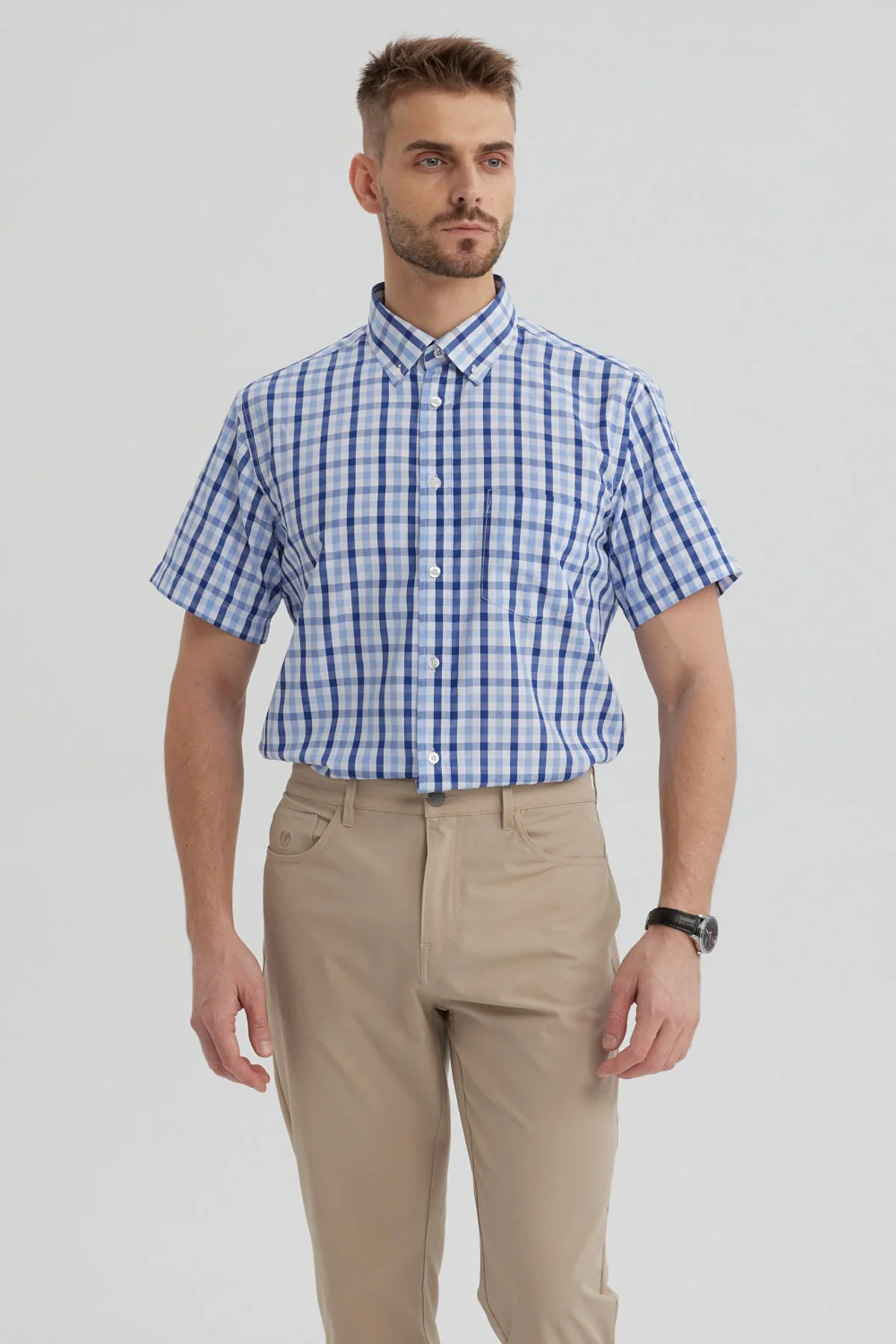 Camisa Hombre Rapport Regalo Azulino