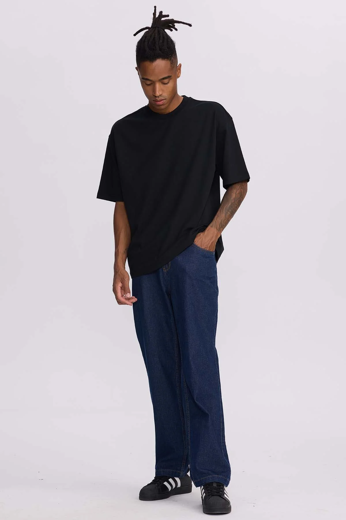 Jeans Hombre Baggy Azul Retro - Image 4
