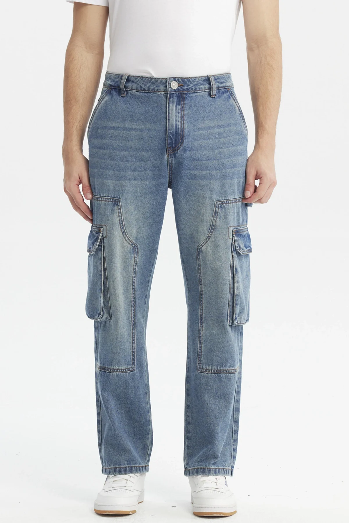 Jeans Hombre Straight Azul Claro