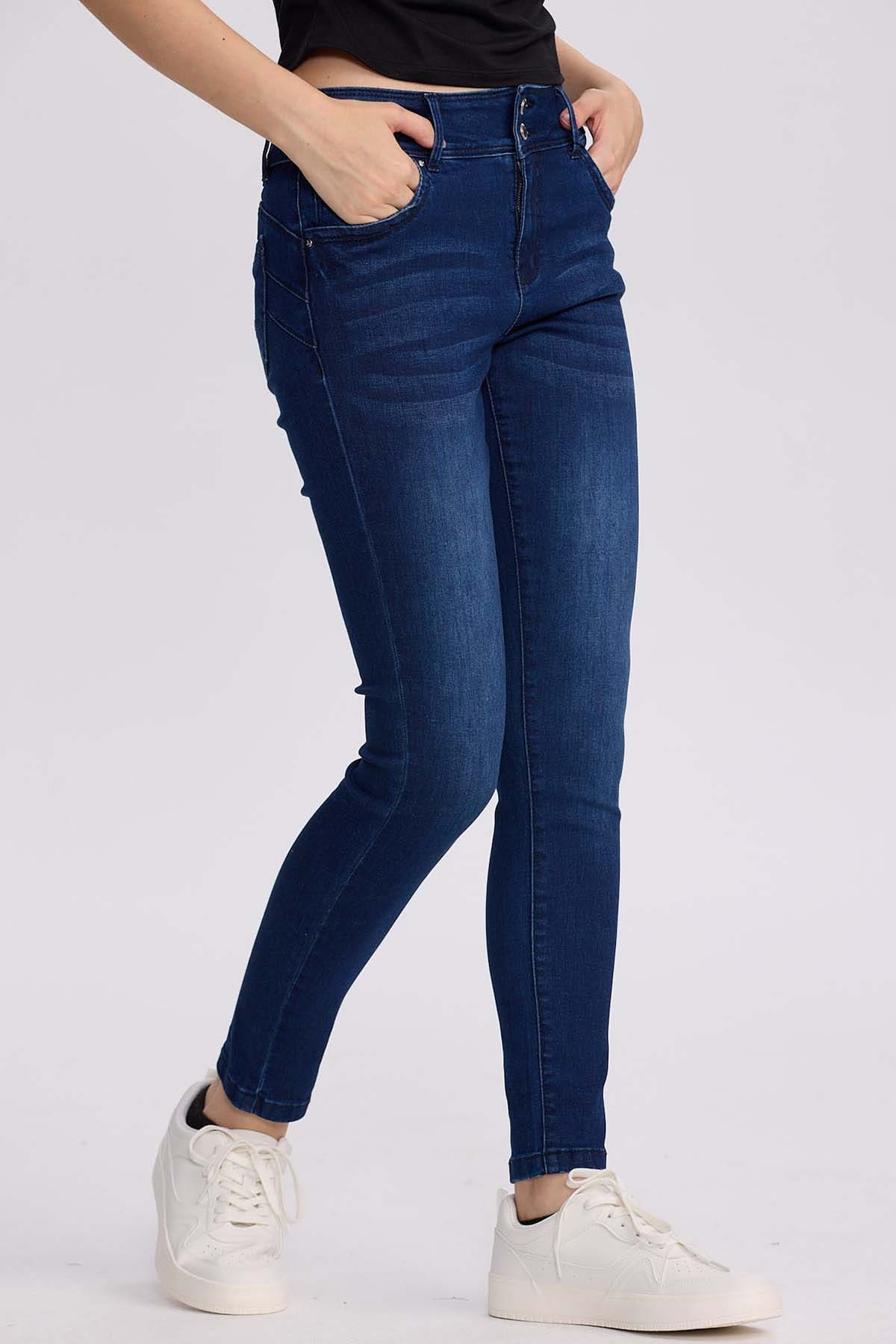 Jeans Mujer Skinny Kim Azul Oscuro - Image 2