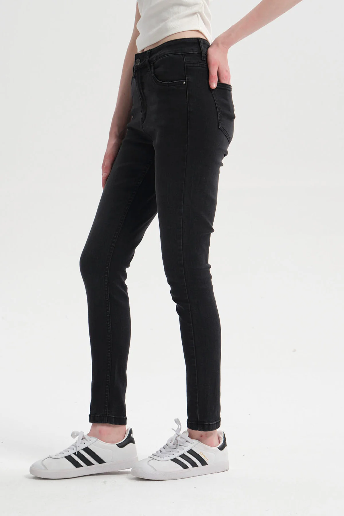 Jeans Mujer Super Skinny Estela Negro - Image 2