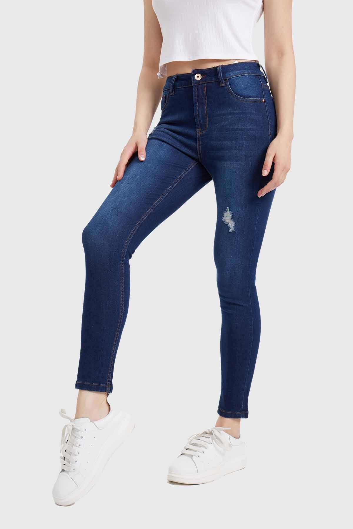 Jeans Mujer Skinny Lia Azul
