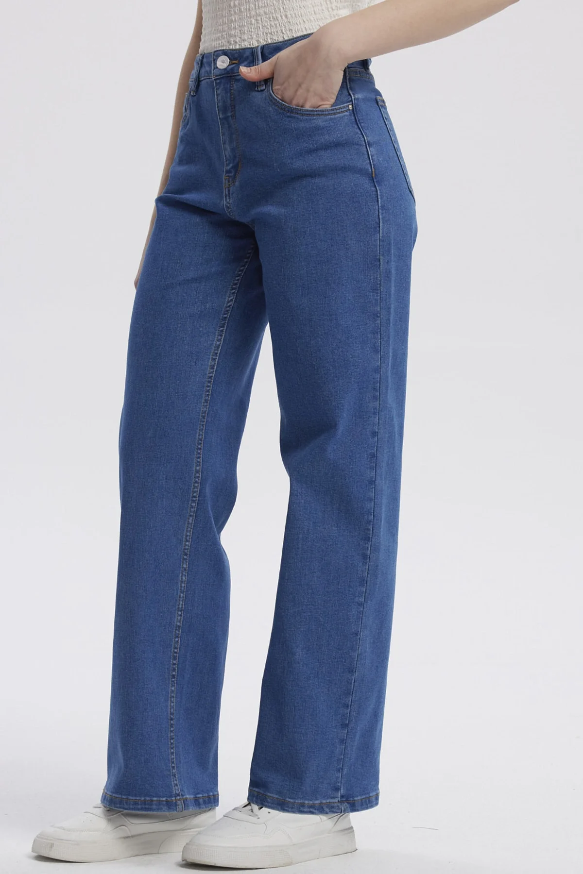 Jeans Mujer Wide Leg Sofia Azul - Image 2