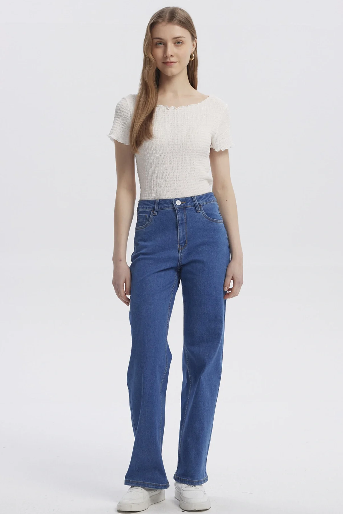 Jeans Mujer Wide Leg Sofia Azul - Image 4