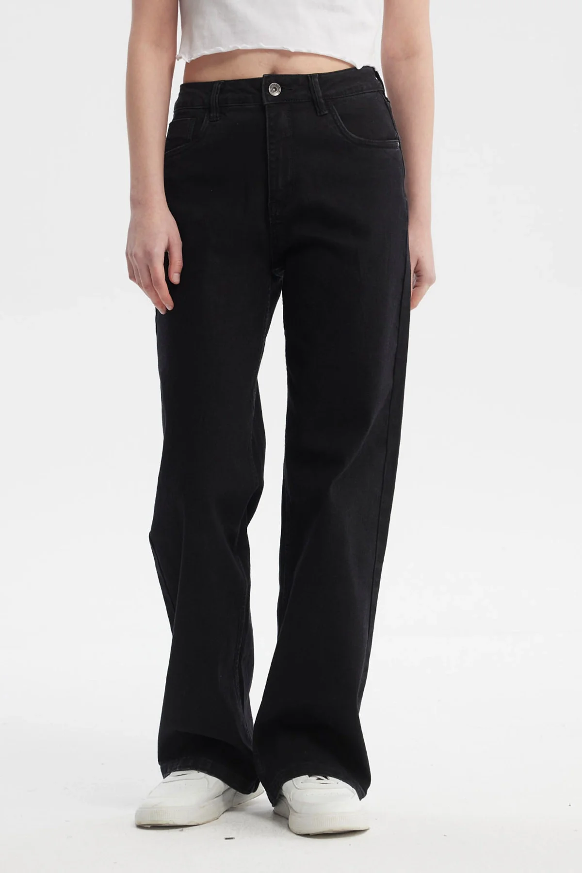 Jeans Mujer Wide Leg Sofia Negro