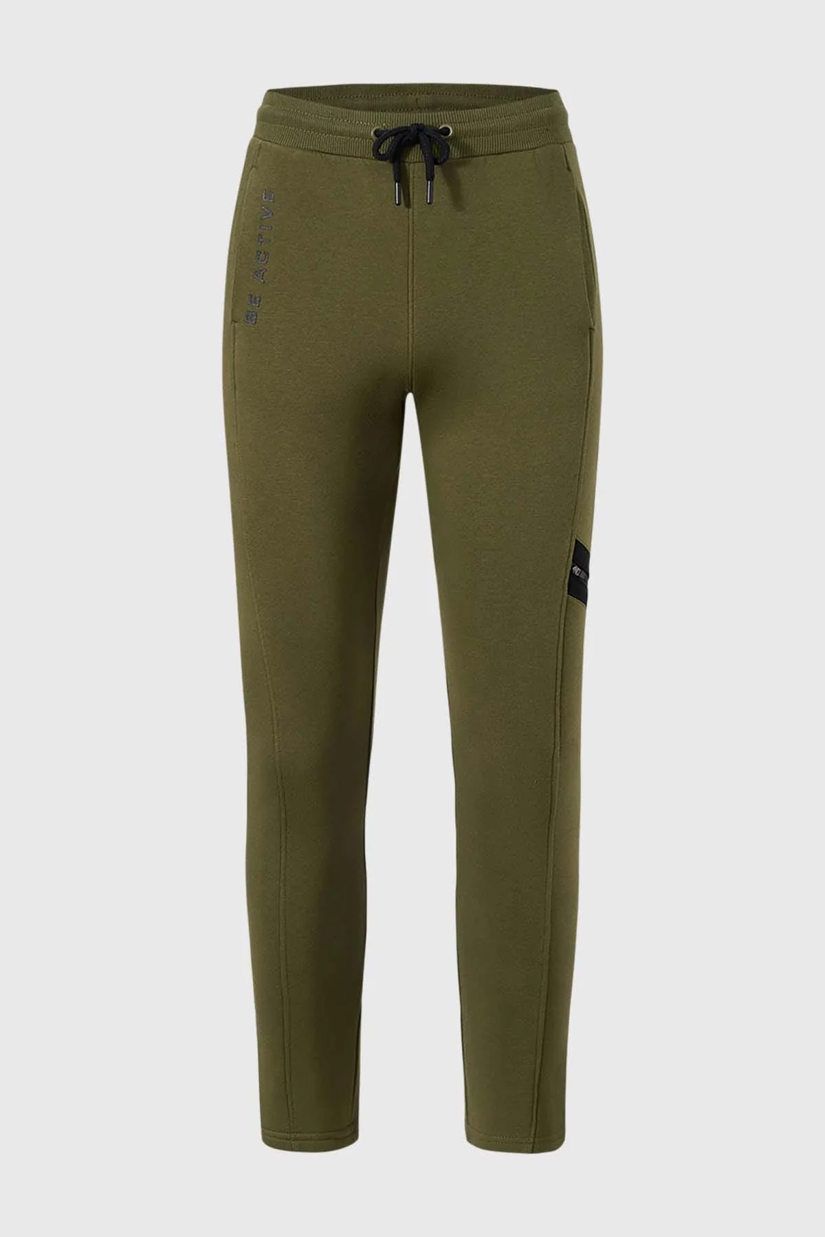 Pantalón Buzo Niño Con Cierre Calce Recto Verde