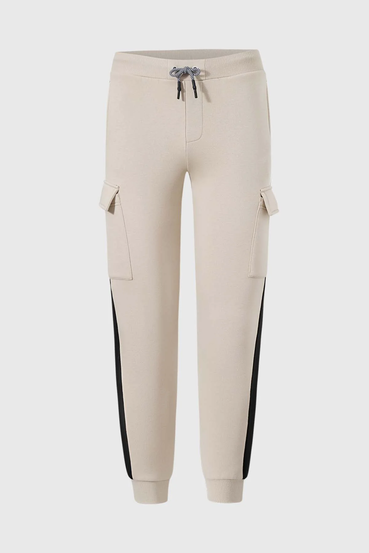 Pantalón Buzo Niño Cargo Jogger Crudo