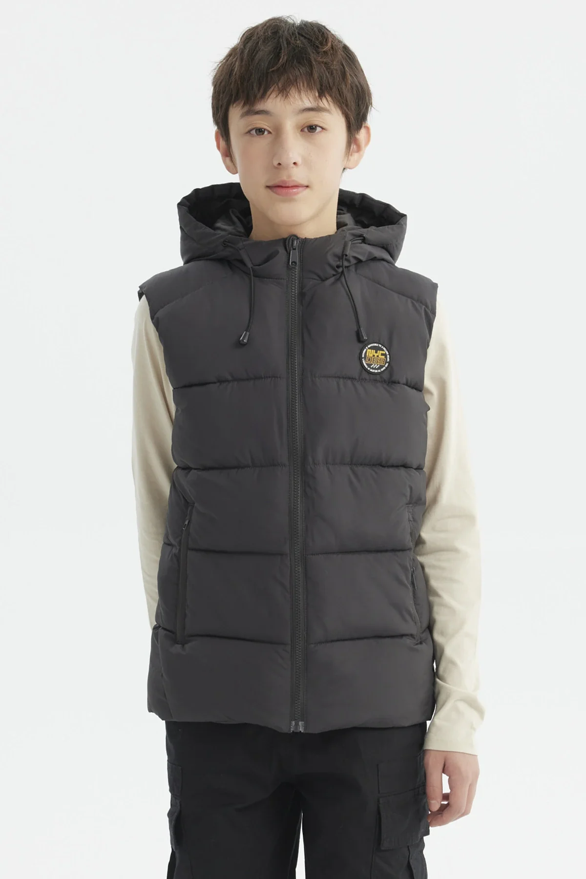 Parka Niño Gorro Acolchado Marengo