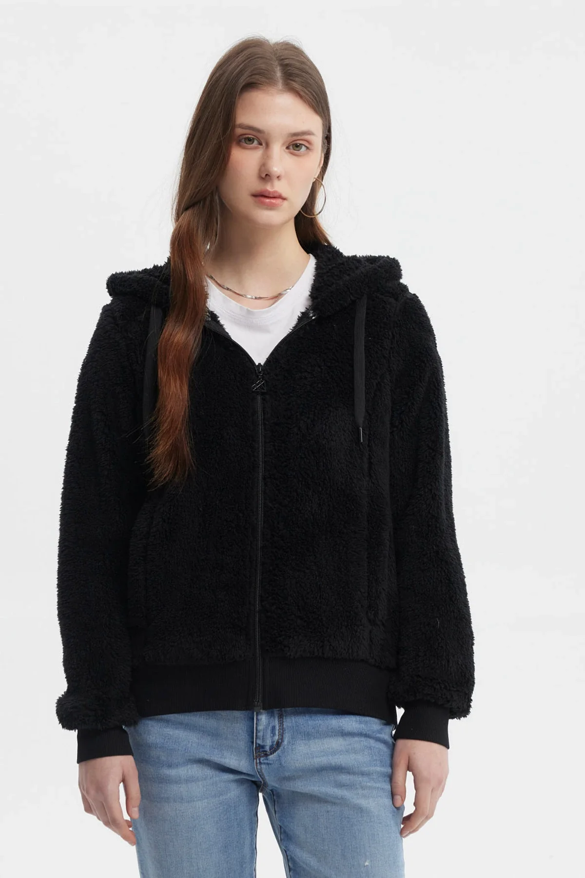 Polar Mujer Peludo Negro