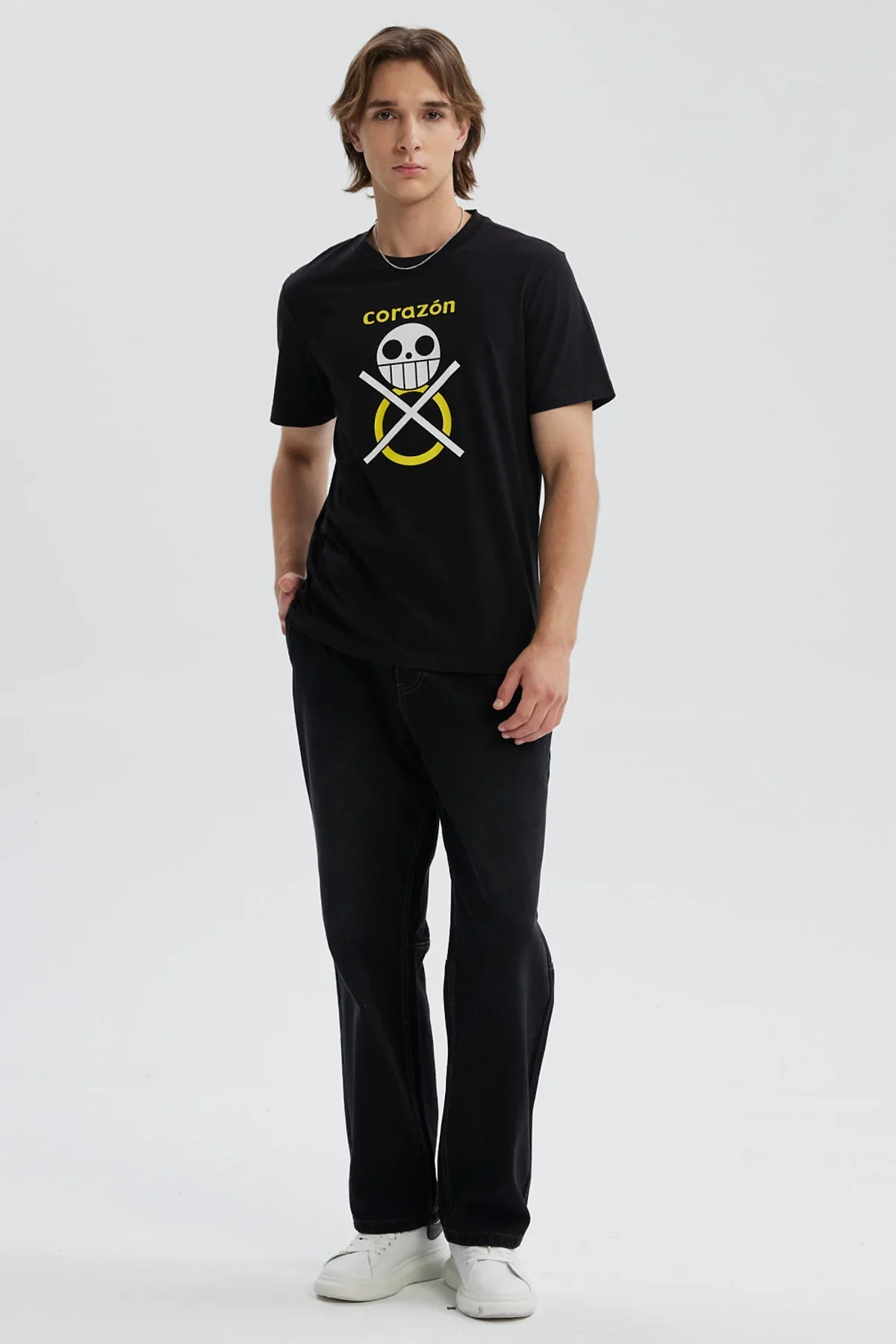 Polera Hombre One Piece Negro - Image 4