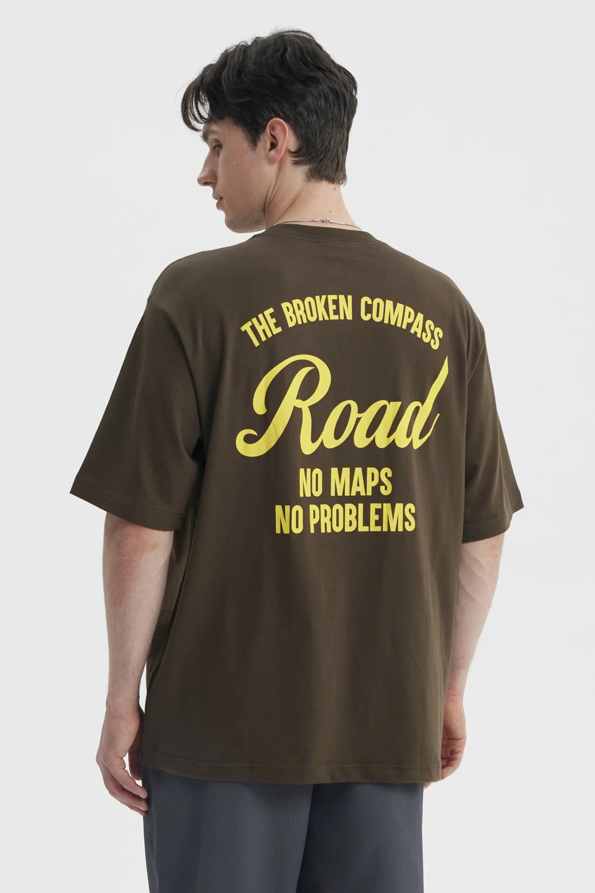 Polera Hombre Oversize Verde Militar - Image 2
