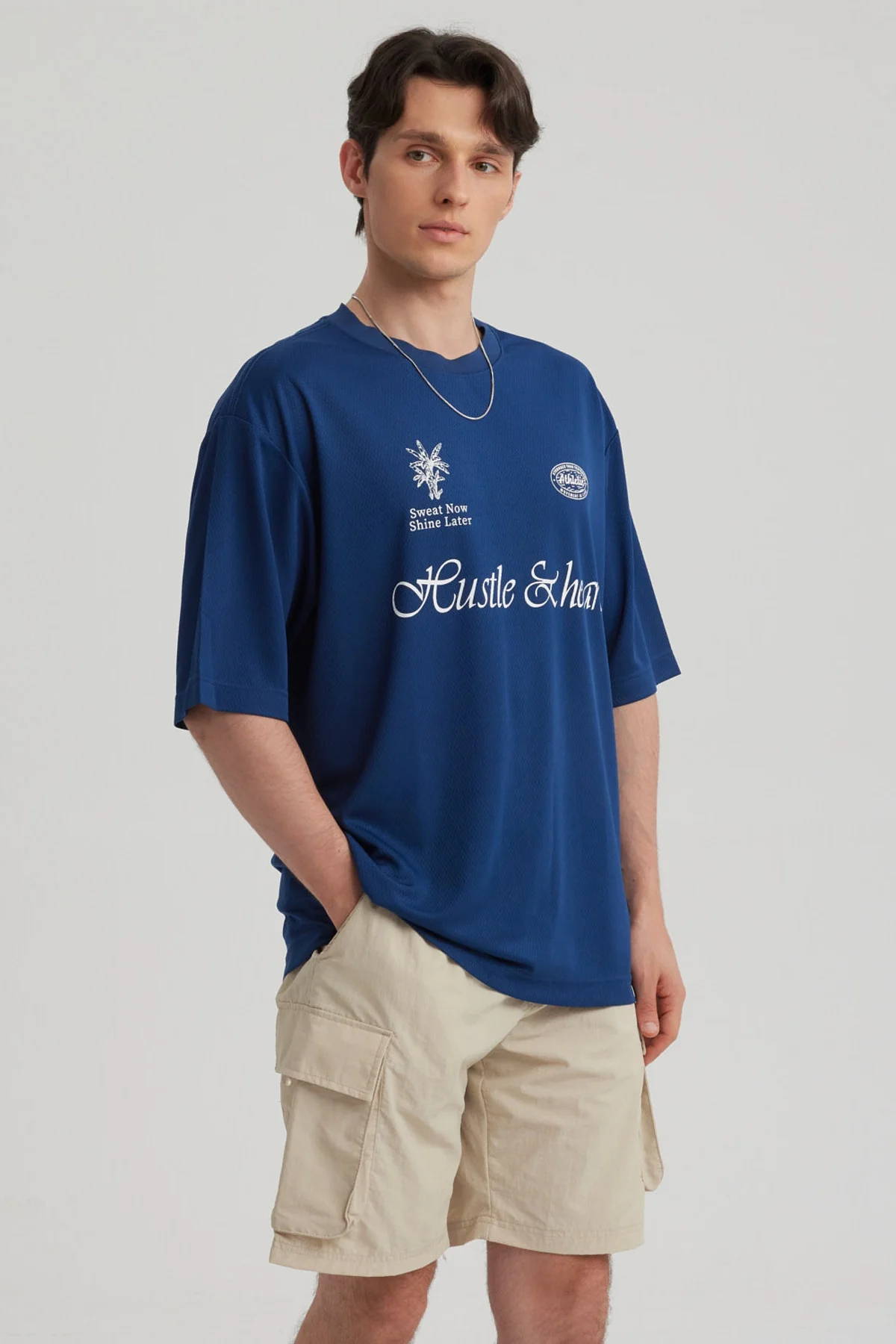 Polera Hombre Print Azul Marino - Image 2