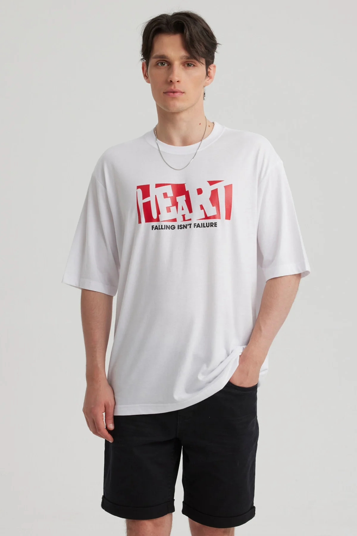 Polera Hombre Print Blanco