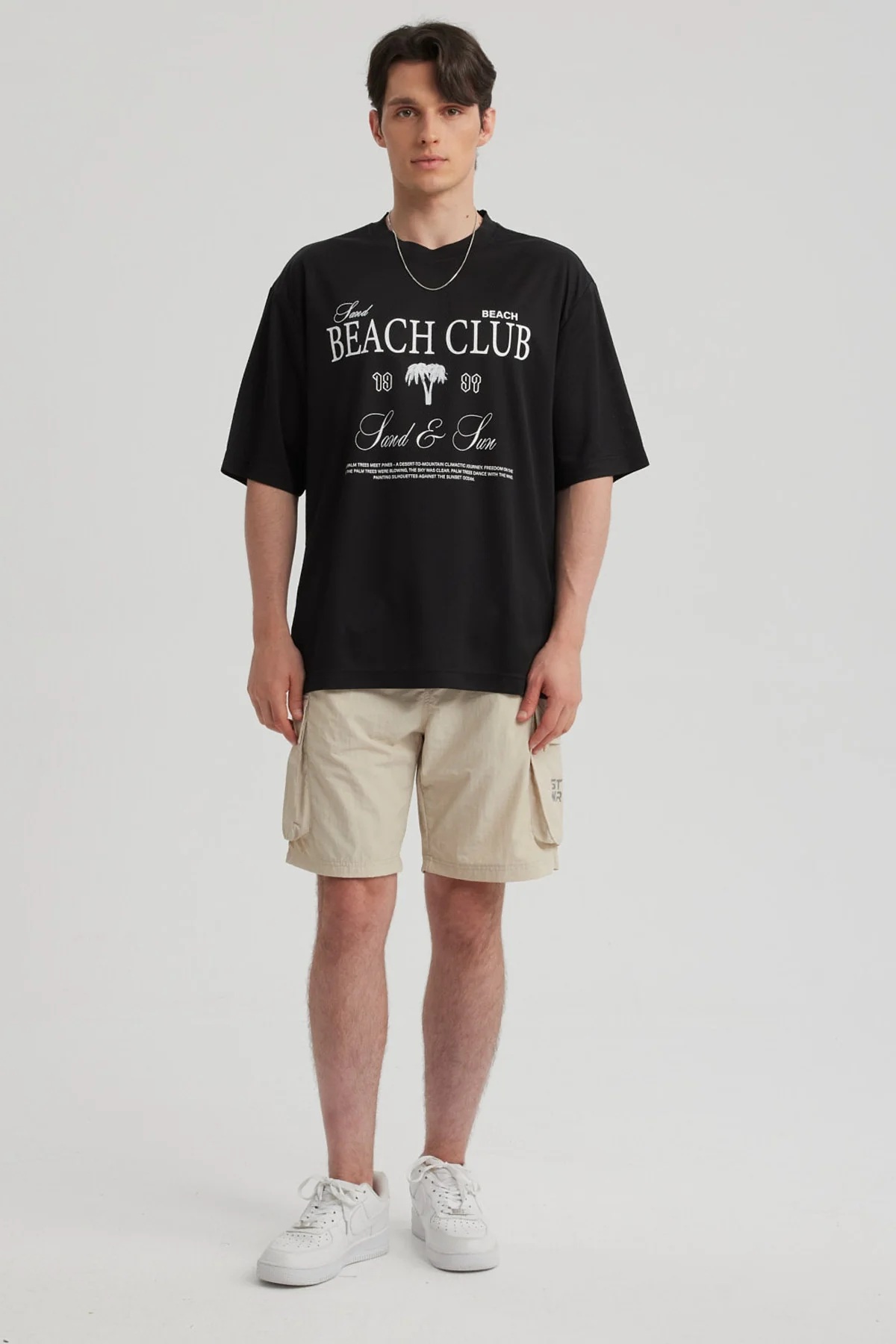 Polera Hombre Print Negro - Image 4