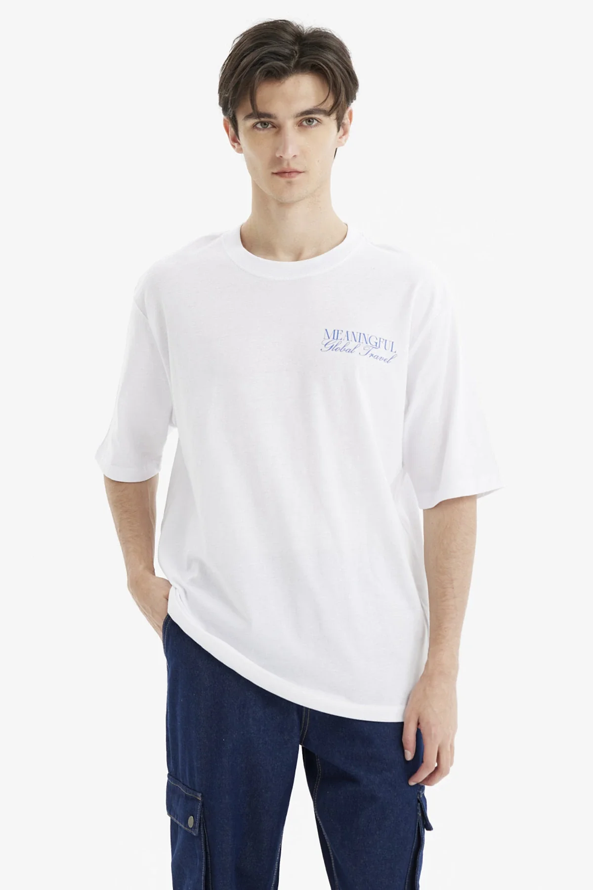 Polera Hombre Slim Blanco