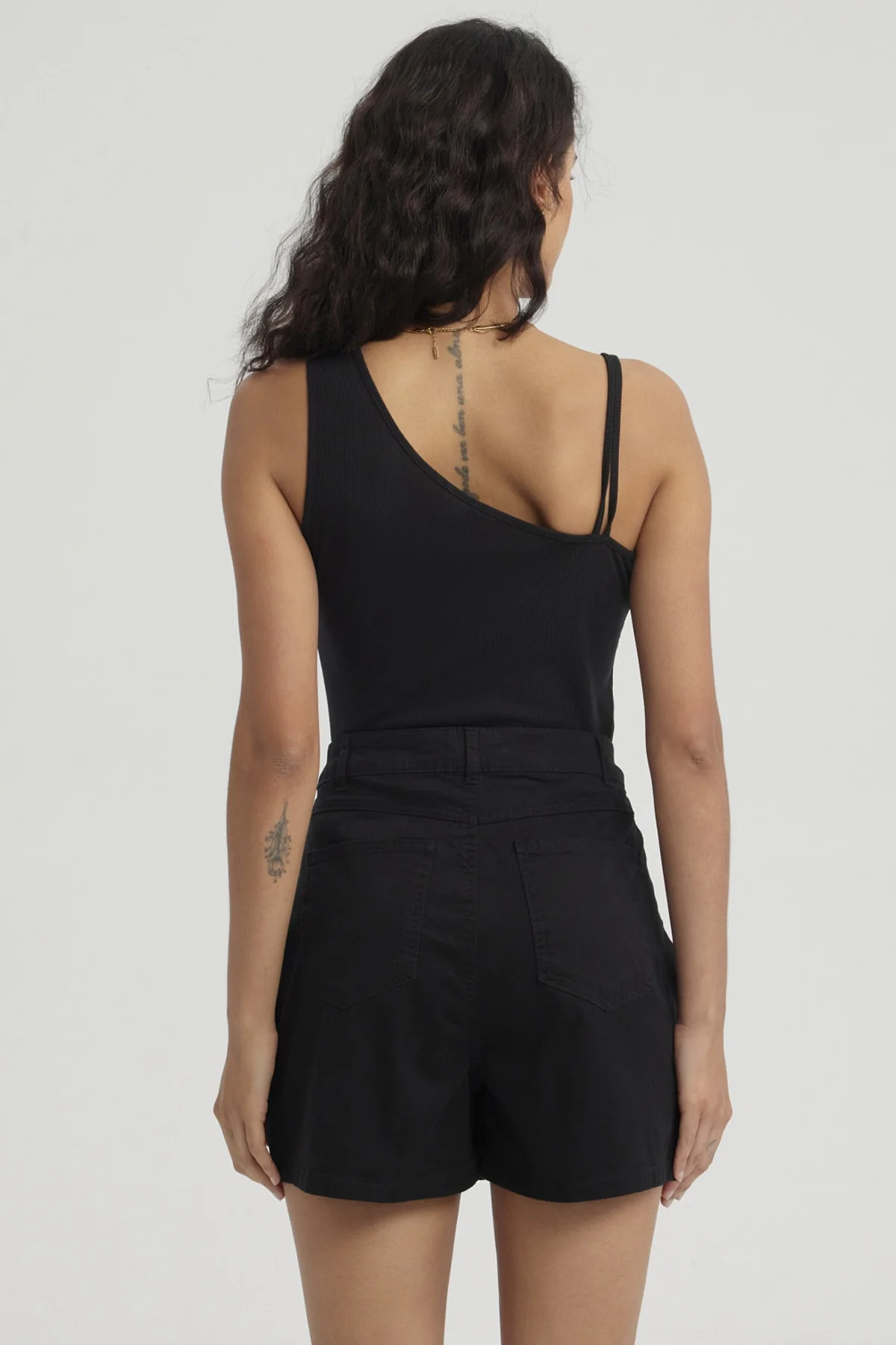 Polera Mujer Doble Pabilo Negro - Image 3