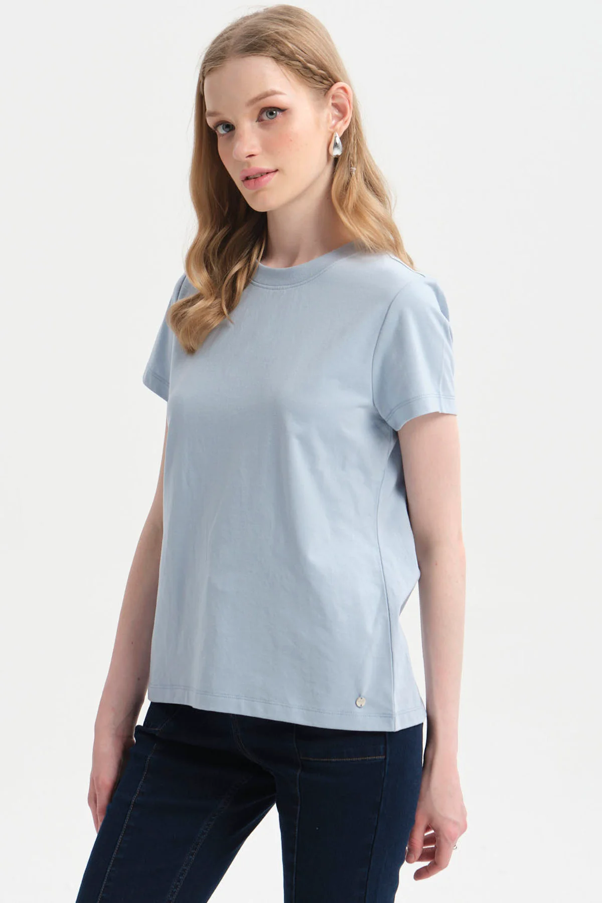 Polera Mujer Lisa Celeste - Image 2