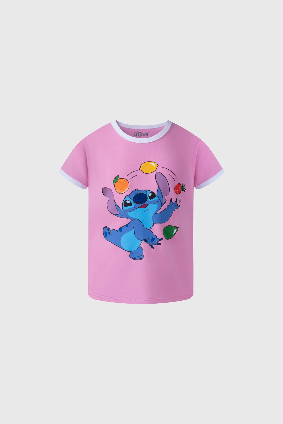 Polera Niña Print Malabar Fucsia