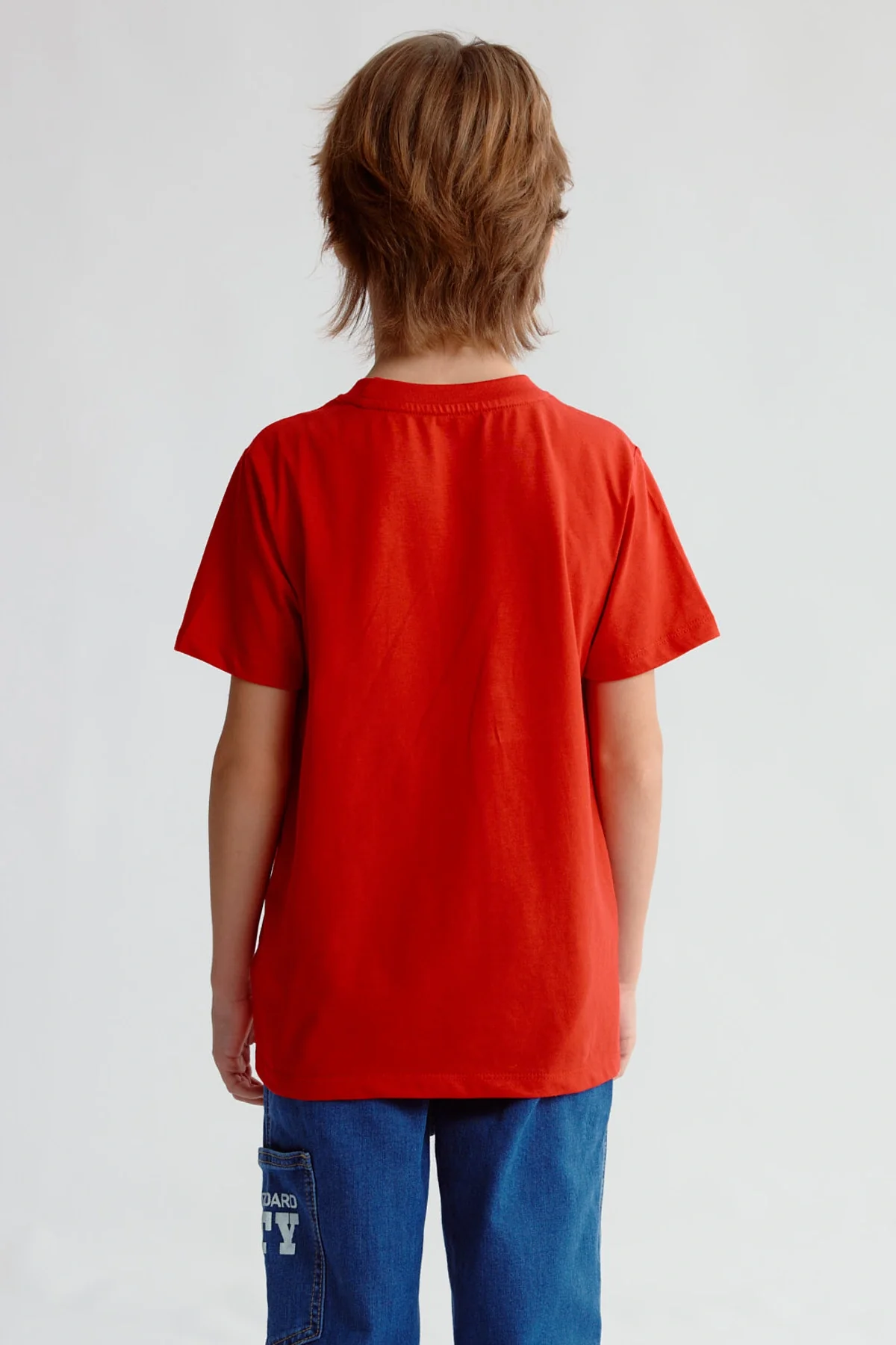 Polera Niño Básica Estampada Rojo - Image 3