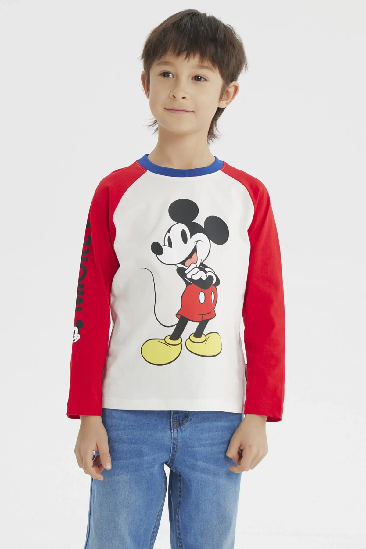 Polera Niño Mickey Y Sus Amigos Beige