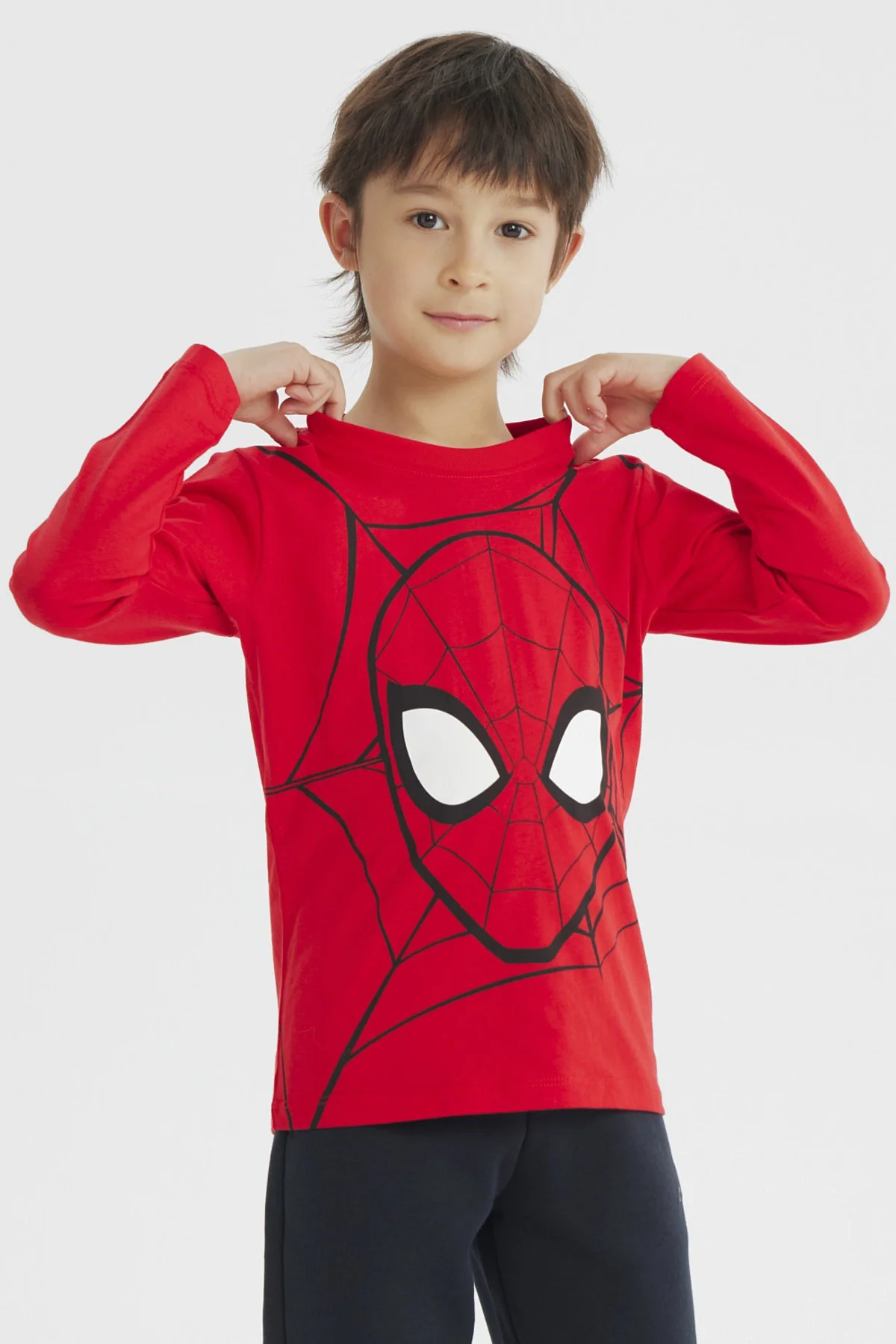 Polera Niño Spiderman Rojo