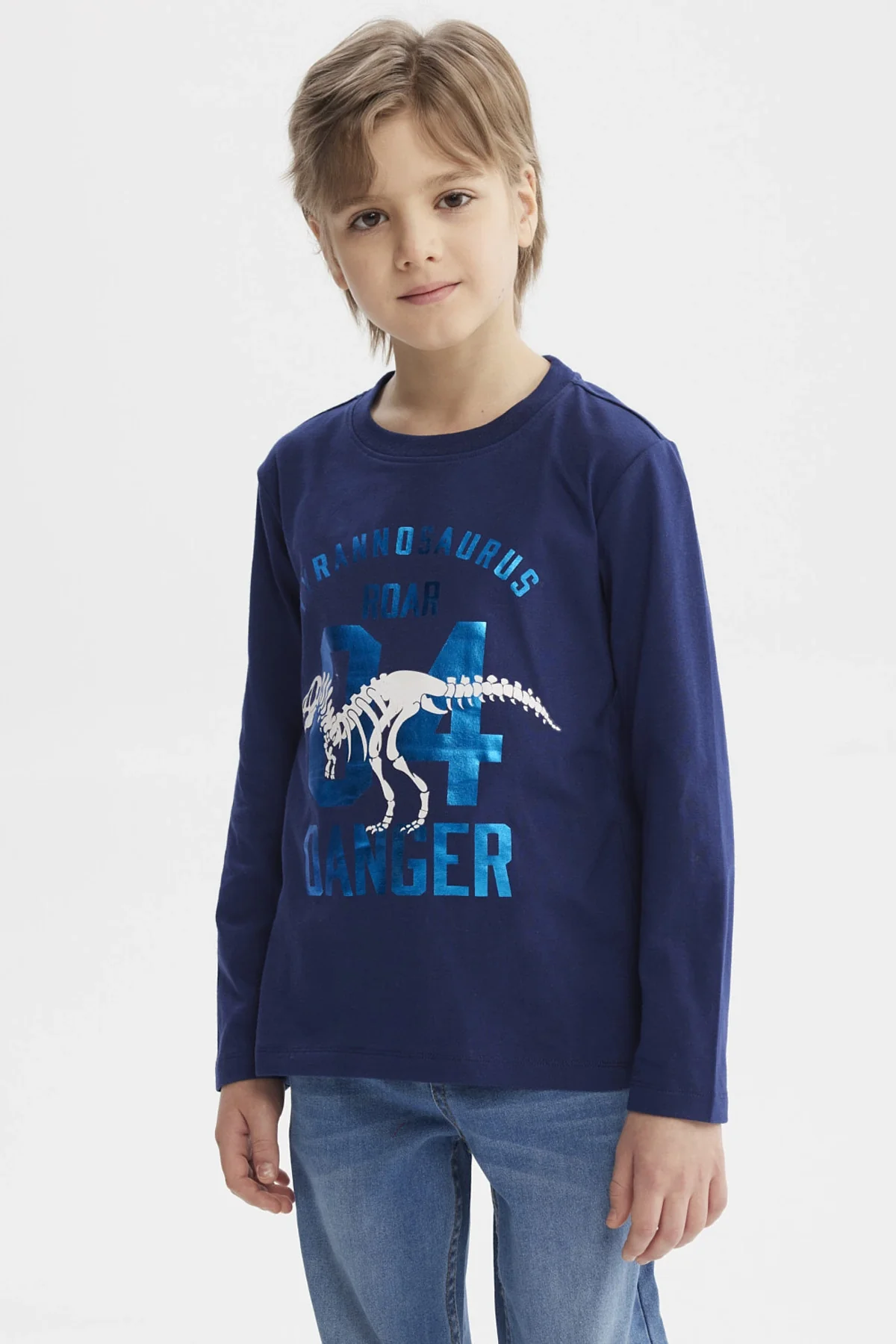 Polera Niño Toddler Print Azul Oscuro