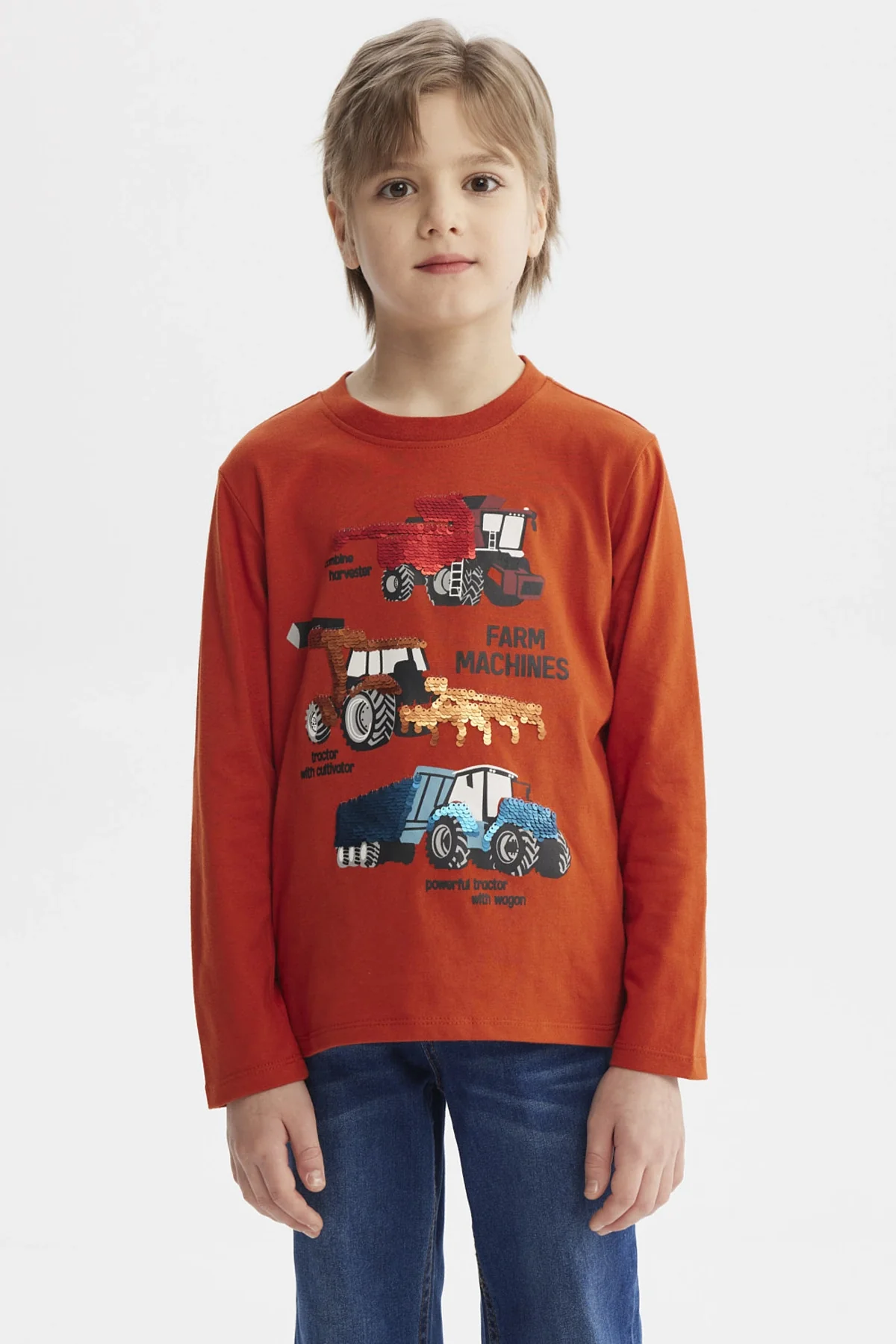 Polera Niño Toddler Print Ocre