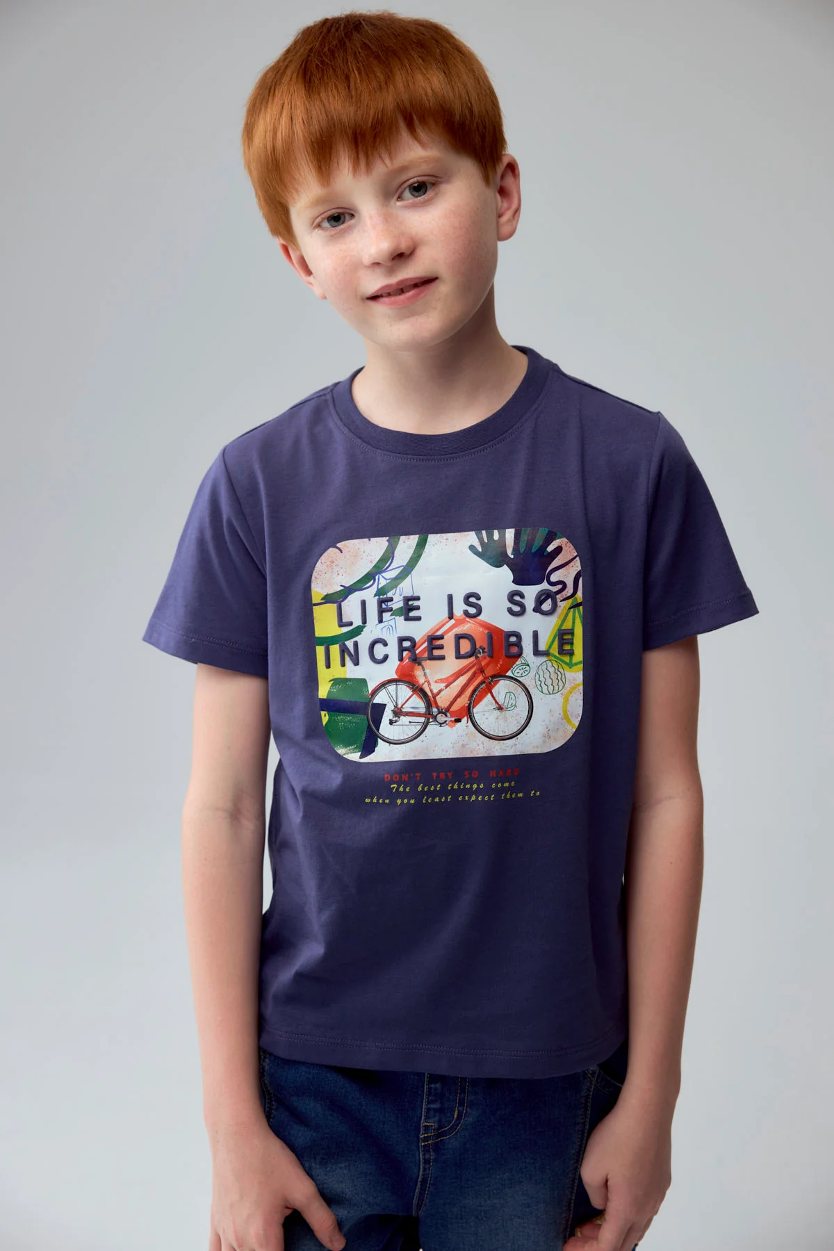 Polera Niño Toodler Print Azul