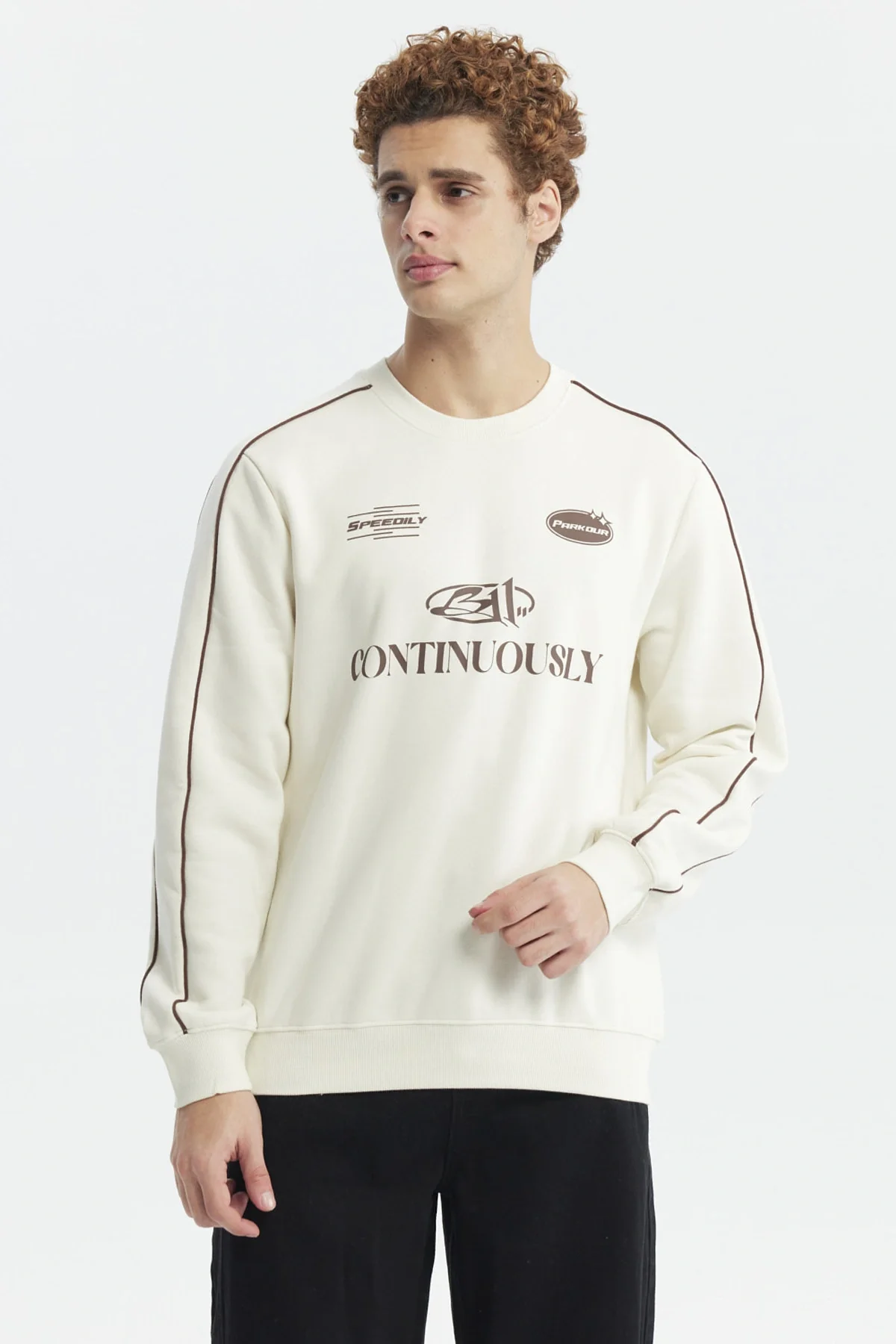 Polerón Hombre Oversize Beige