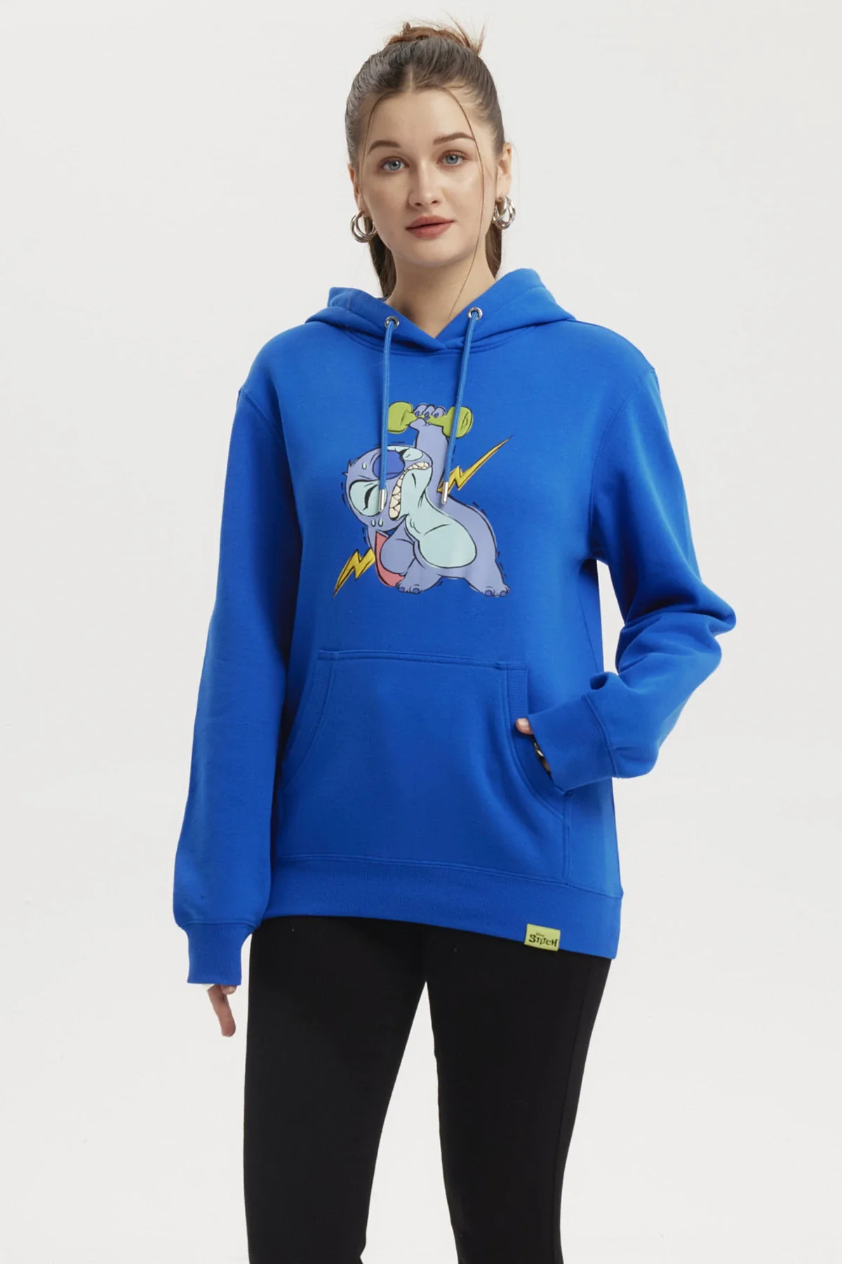 Polerón Mujer Stitch Azulino