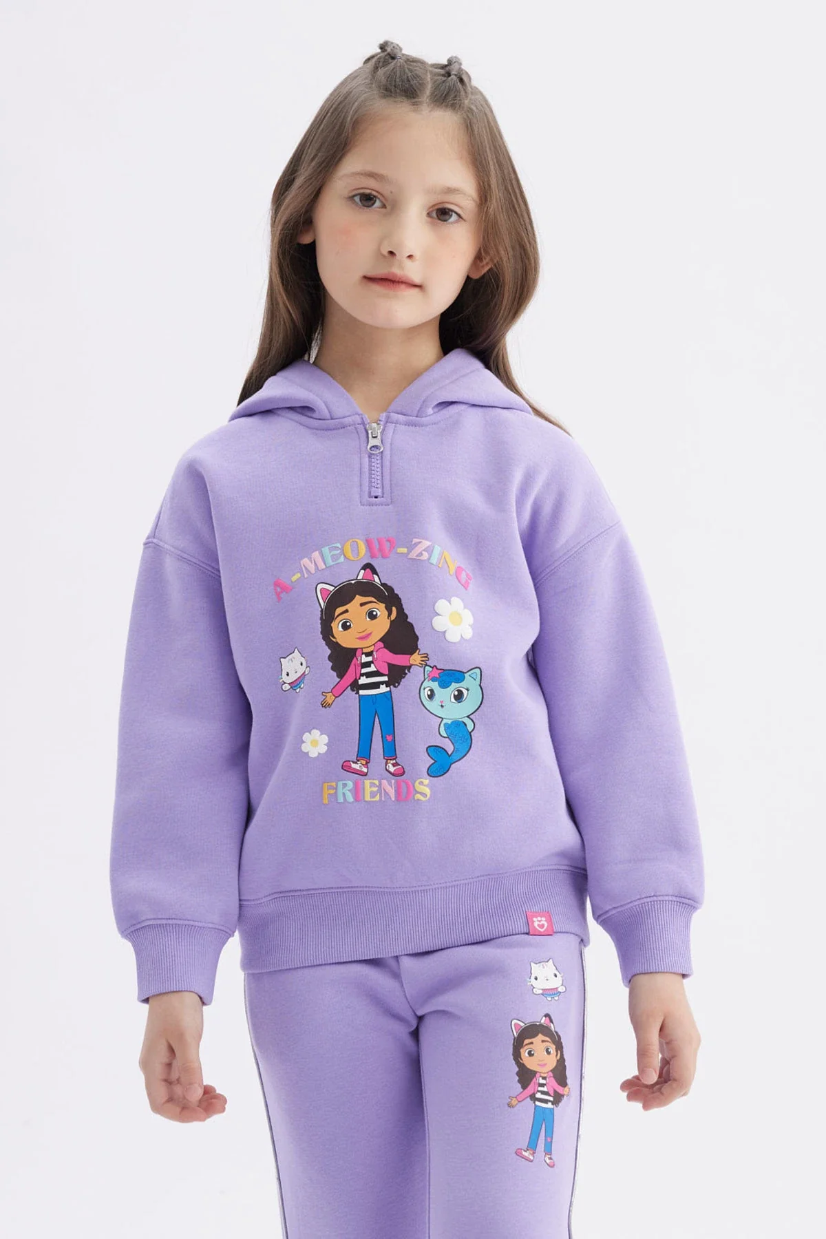 Polerón Niña Gabby's Dollhouse Lila