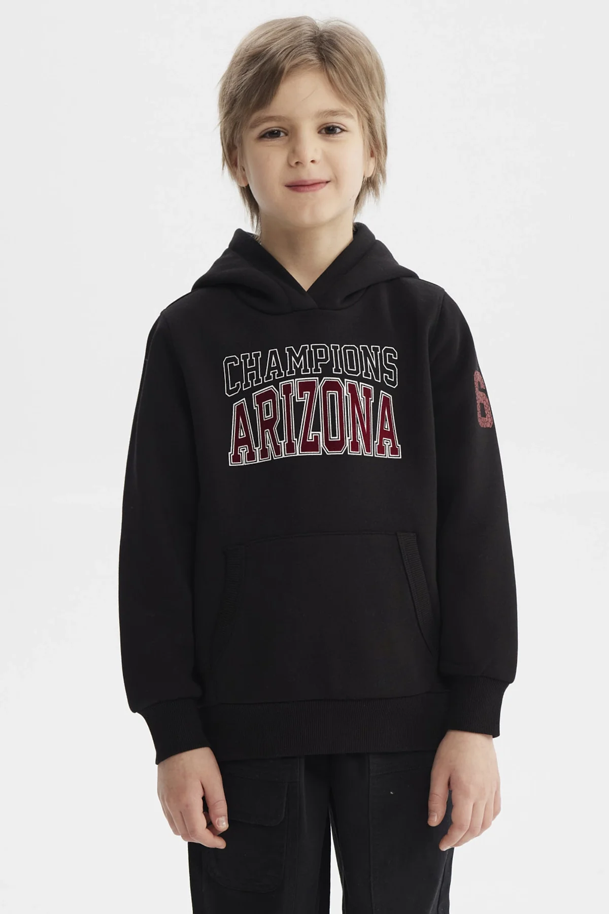 Polerón Niño Con Gorro Negro