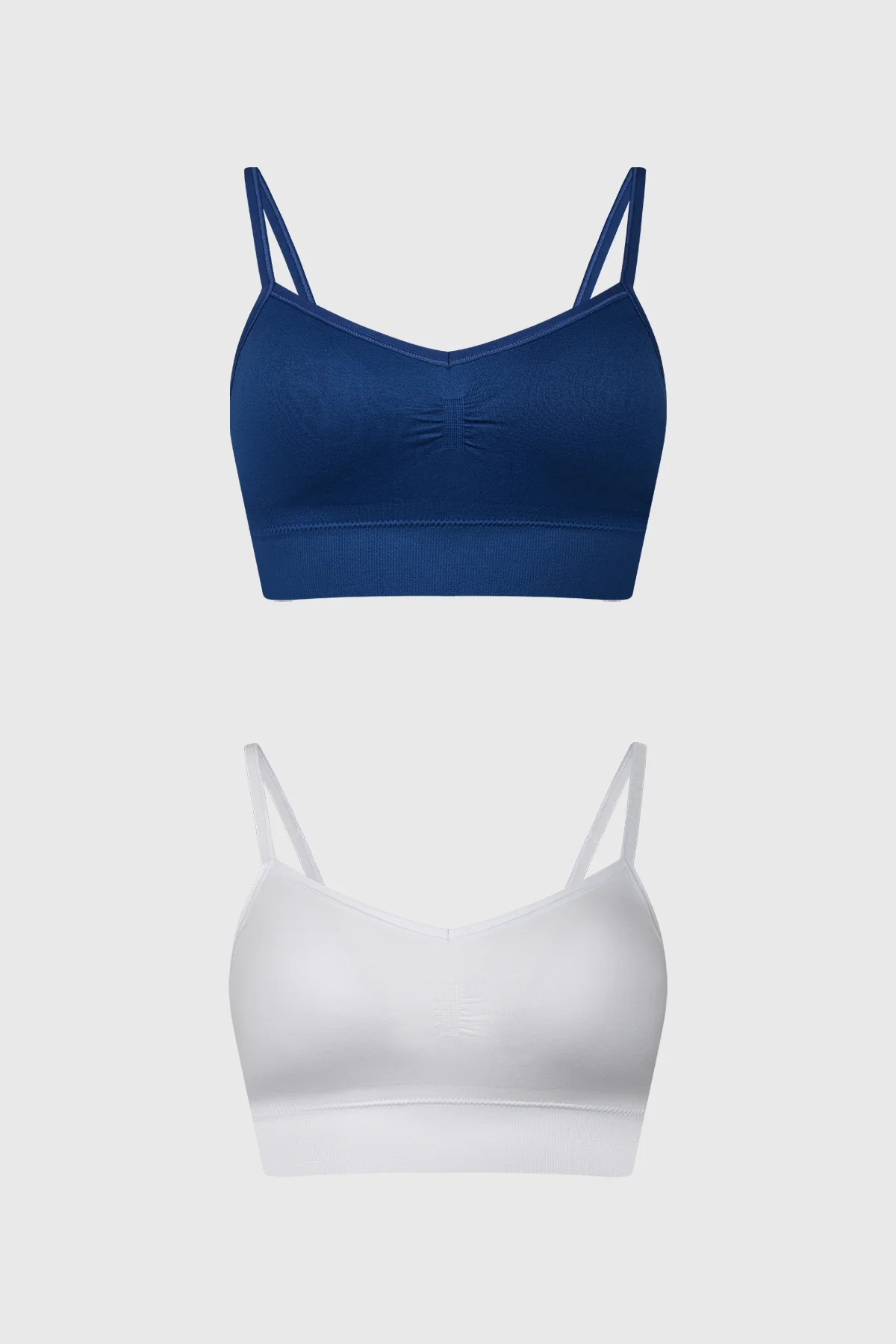 Sostén Mujer Bipack Peto Liso Azul Marino